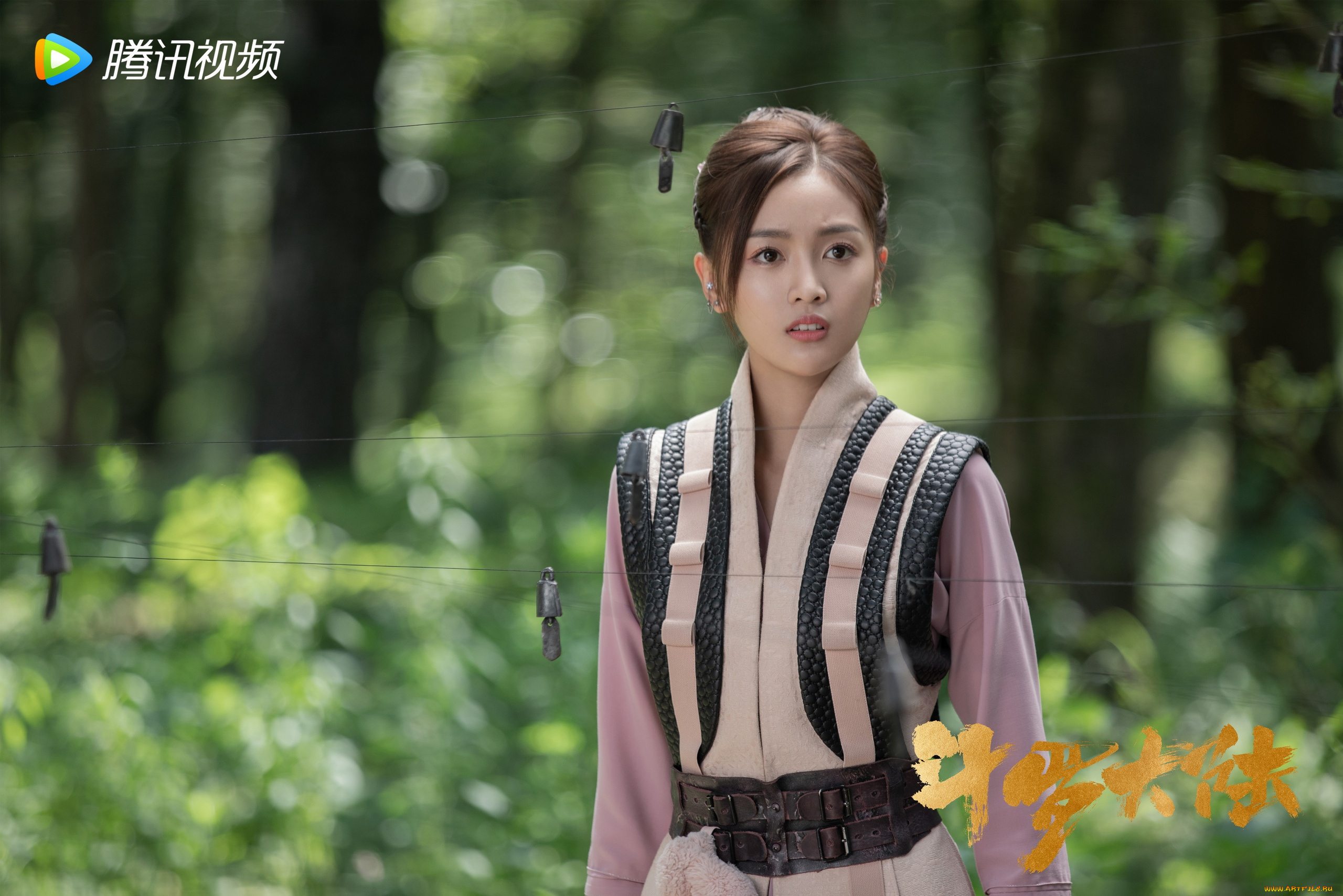 кино, фильмы, douluo, continent, девушка, ограда, лес