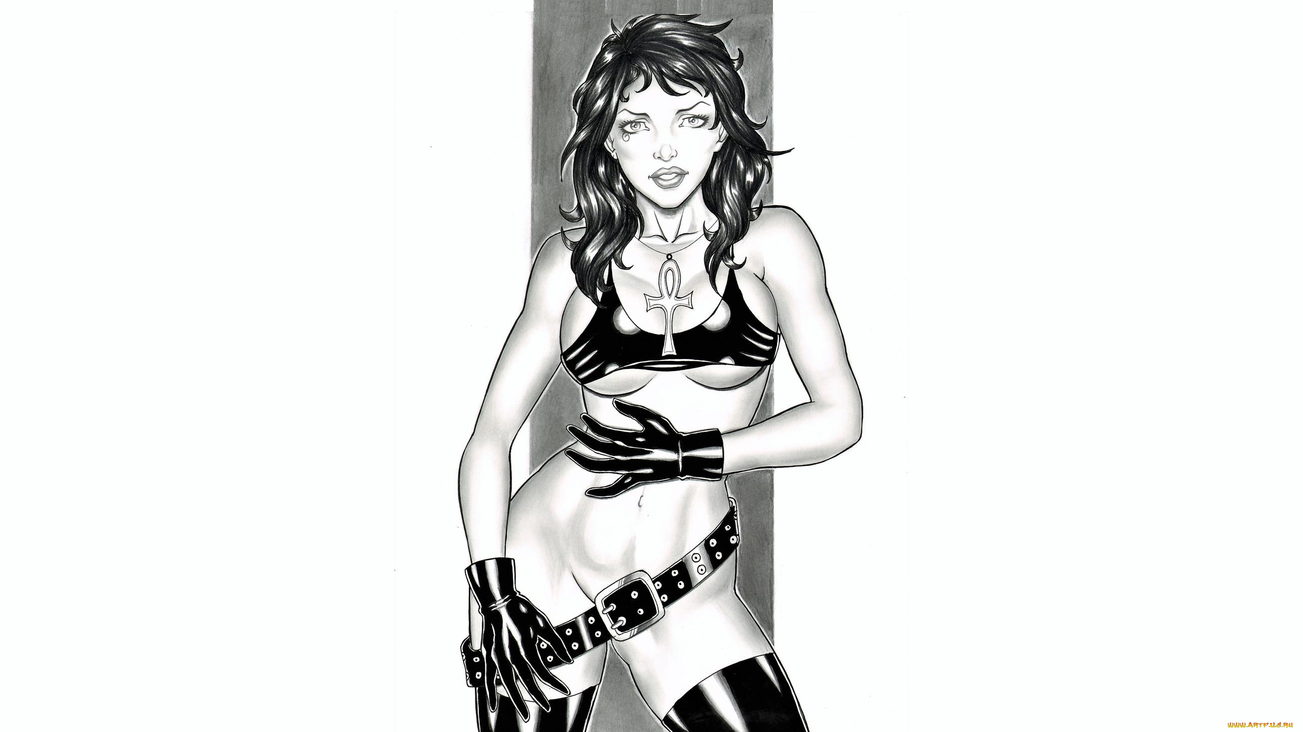 рисованное, elberty, oliveira, девушка, фон, взгляд, униформа, скетч