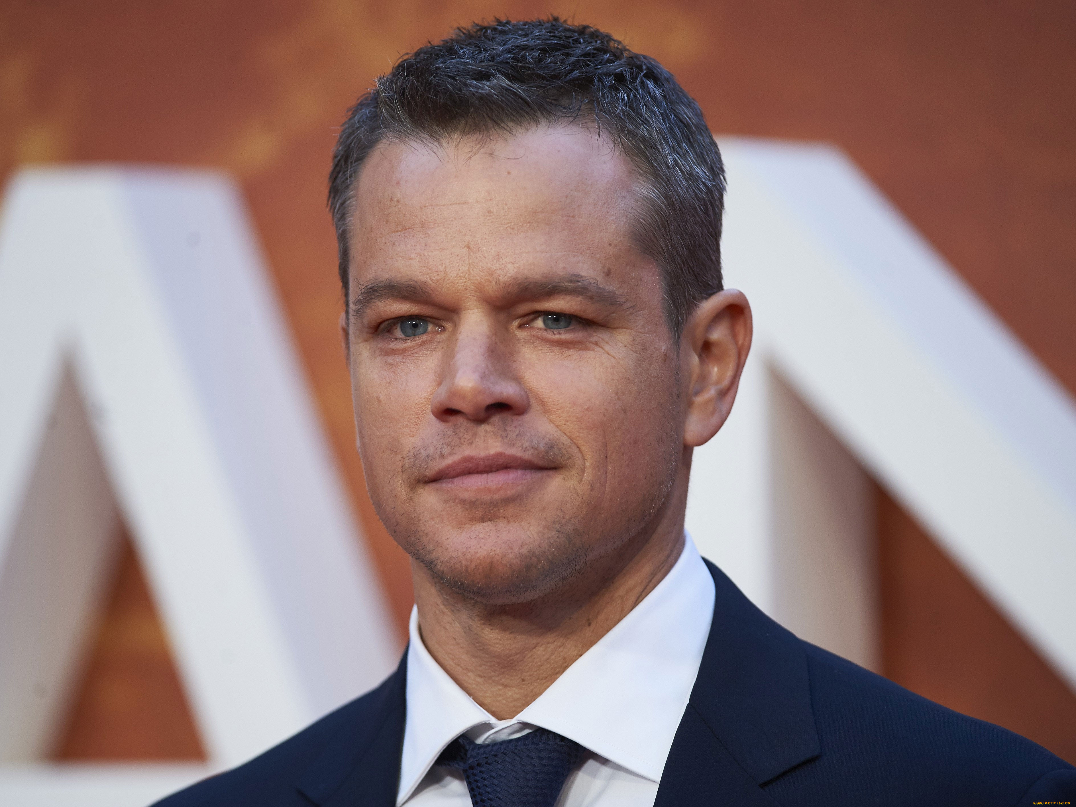мужчины, matt, damon, актер, лицо, костюм