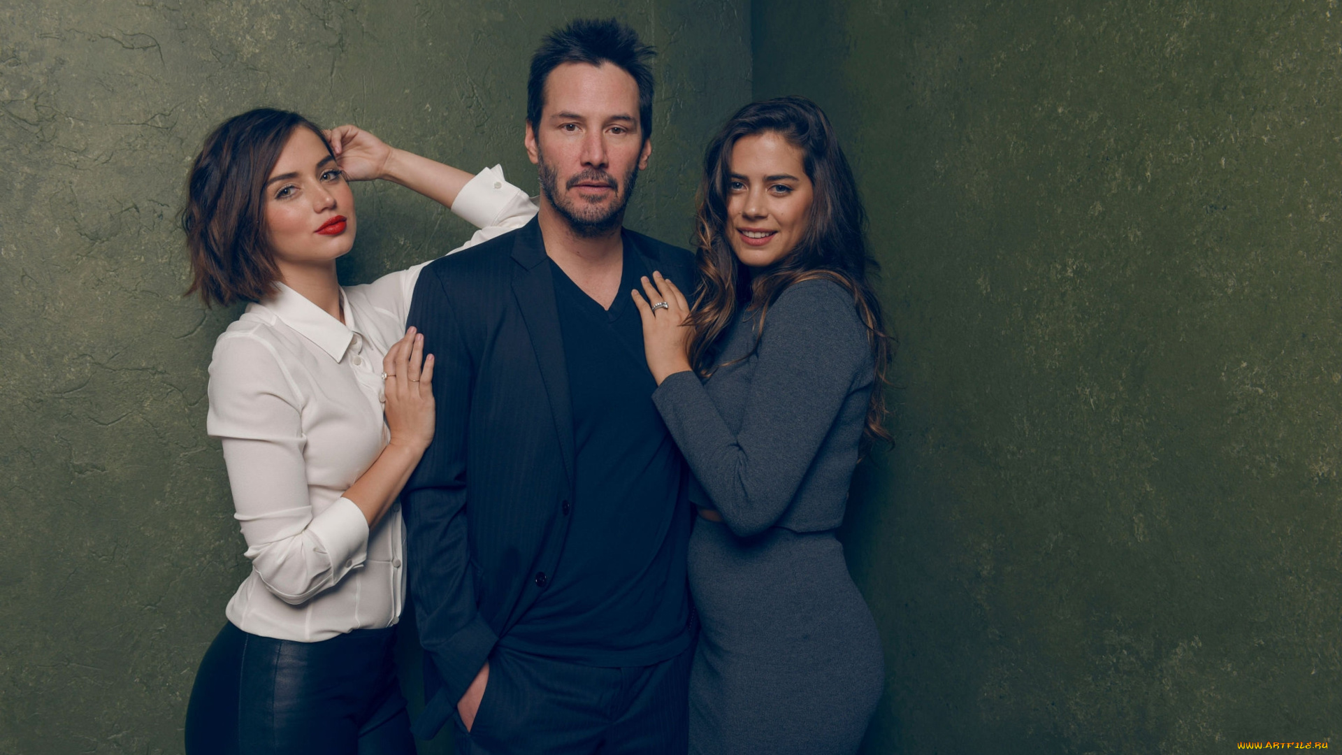 разное, знаменитости, ana, de, armas, актриса, by, larry, busacca, keanu, reeves, режиссeр, актер, музыкант, кинофестиваль, sundance, парк, сити