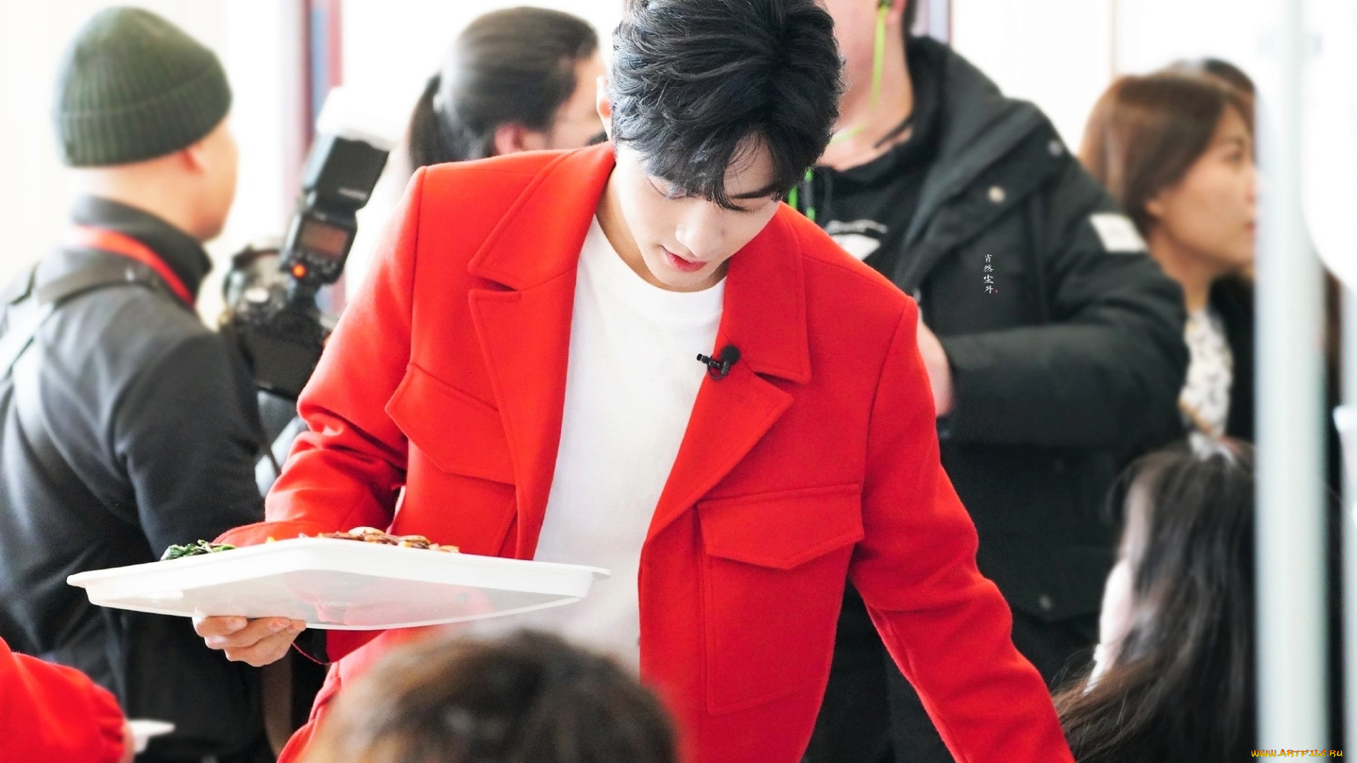 разное, знаменитости, сяо, чжань, люди, поднос