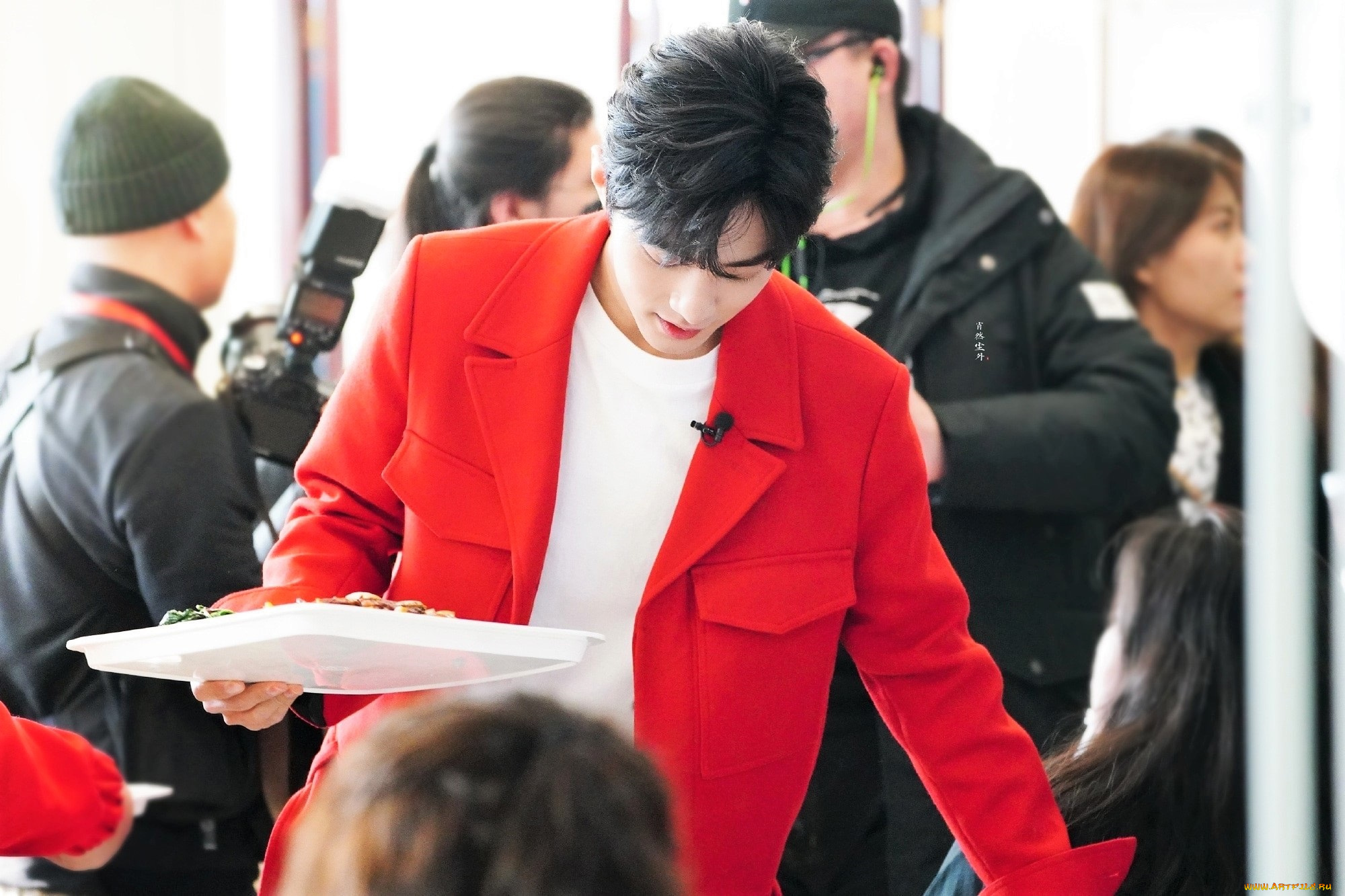 разное, знаменитости, сяо, чжань, люди, поднос