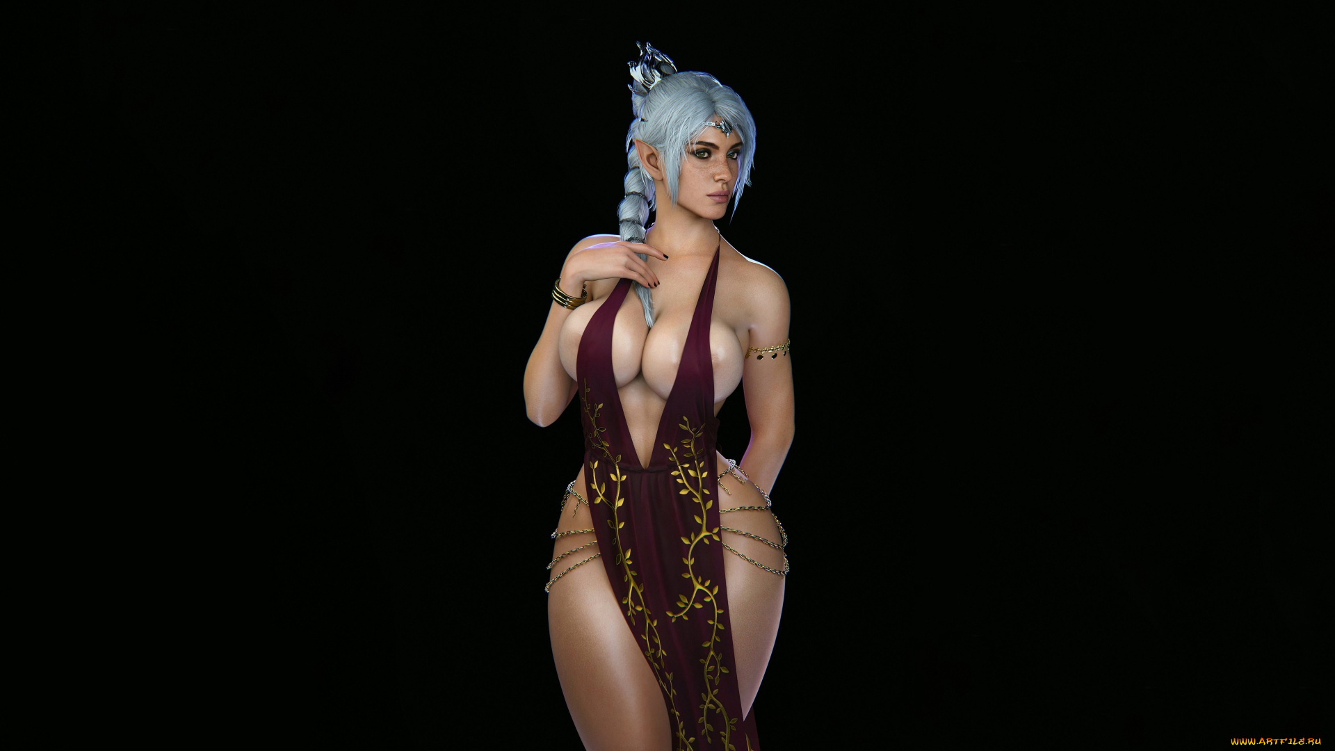 3д, графика, мультфильмы, , кино, , видео, игры, baldurs, gate, 3, shadowheart