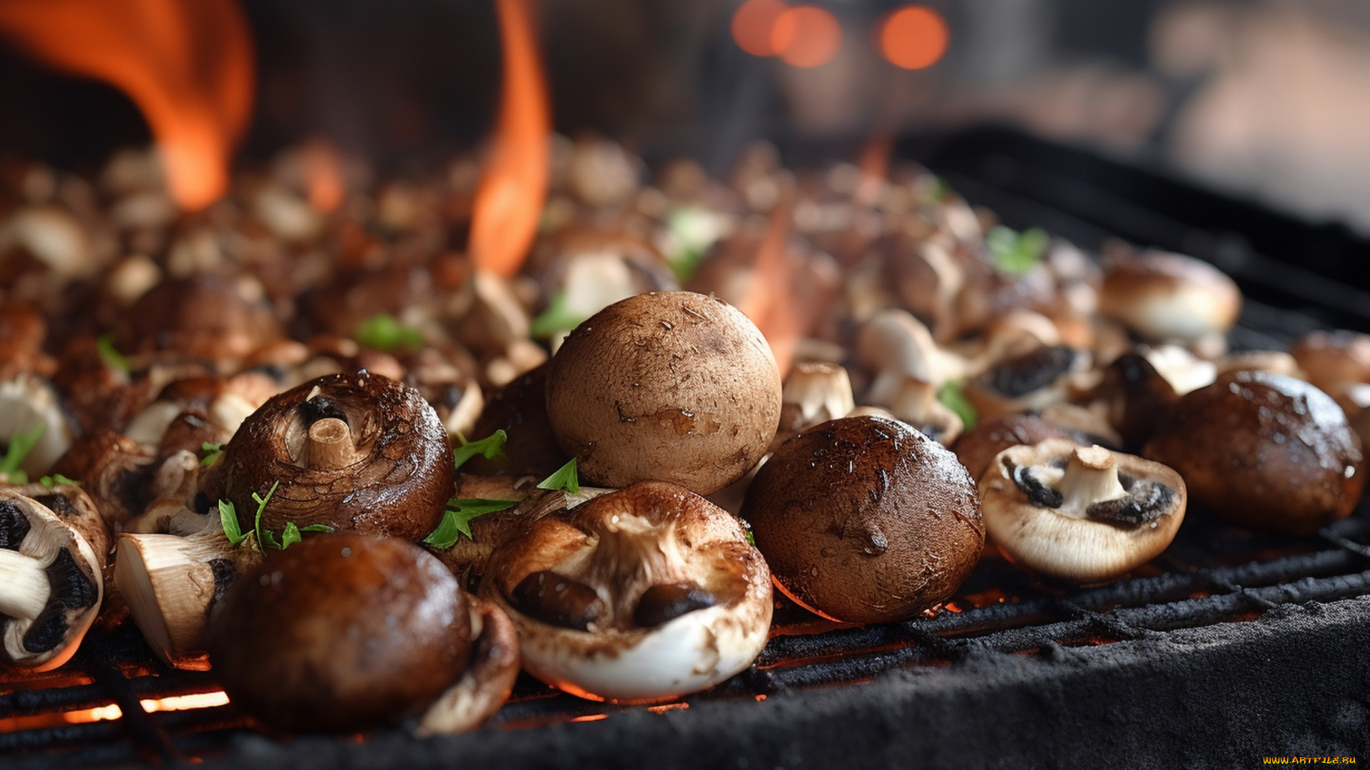 еда, грибы, , грибные, блюда, шампиньоны