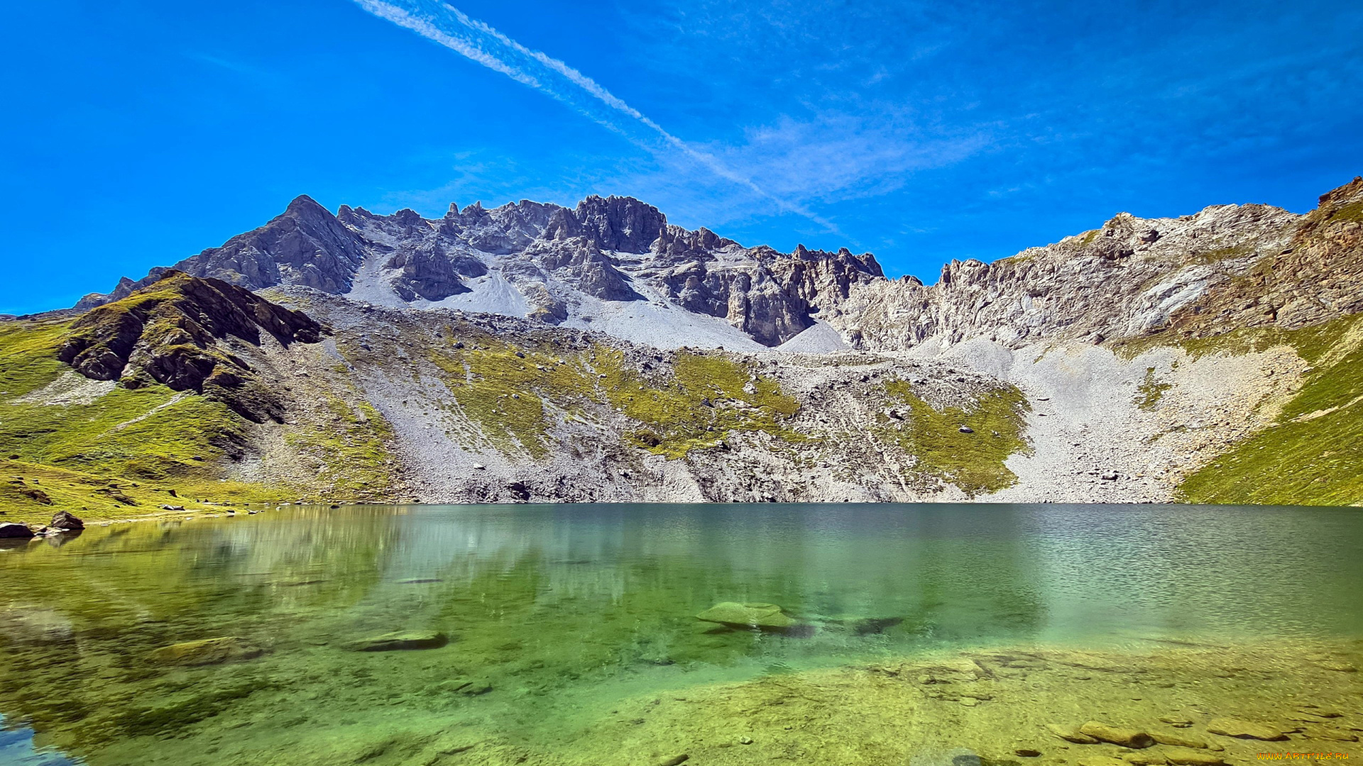emerald, lake, merlet, savoie, france, природа, реки, озера, emerald, lake, merlet
