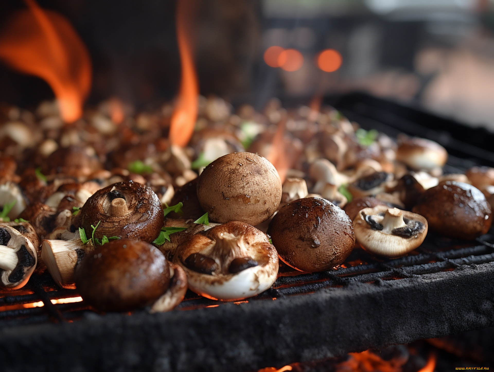 еда, грибы, , грибные, блюда, шампиньоны