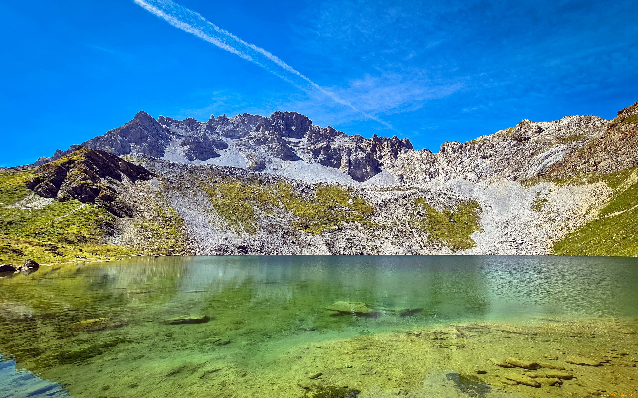 emerald, lake, merlet, savoie, france, природа, реки, озера, emerald, lake, merlet