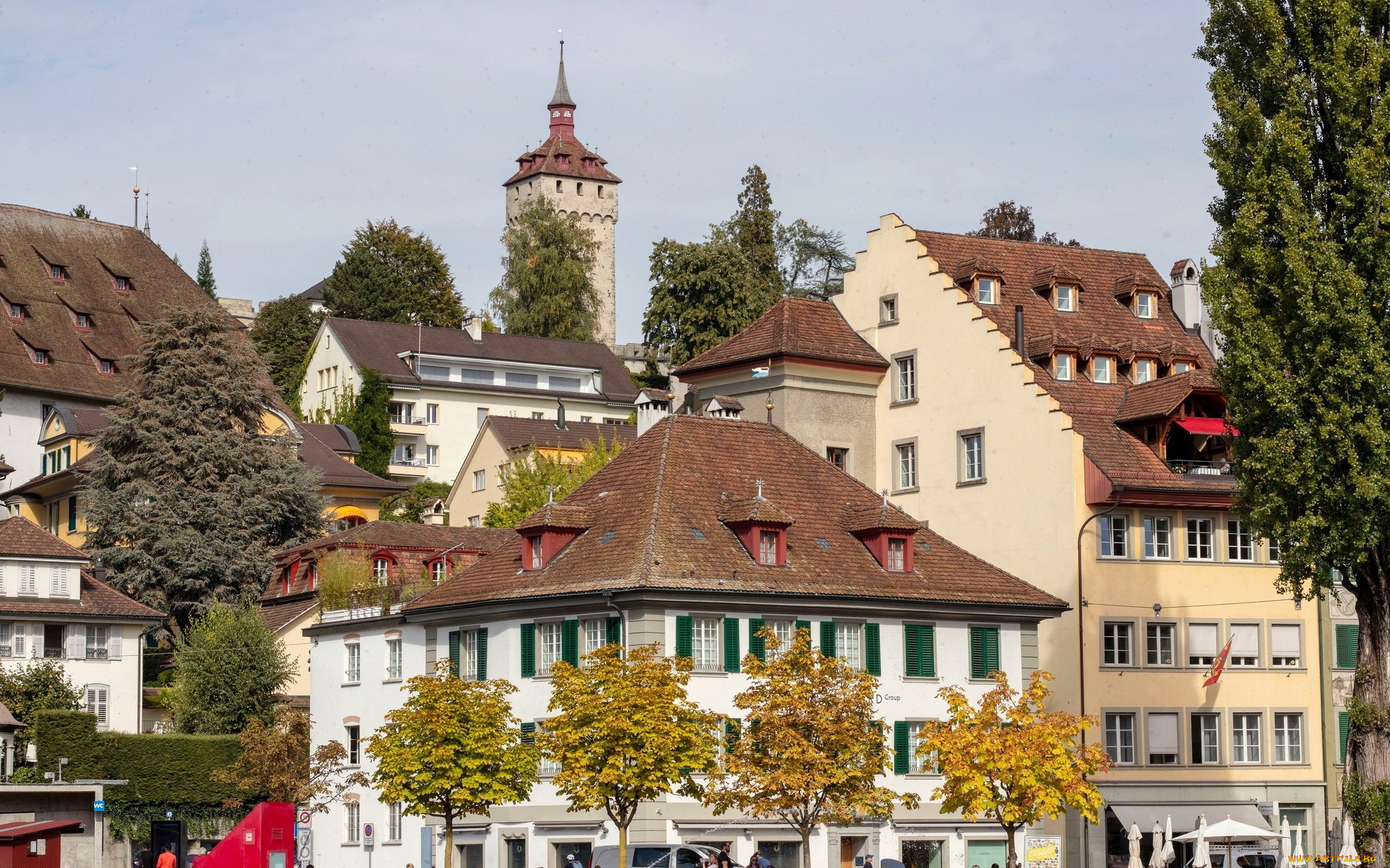 города, люцерн, , швейцария, здания