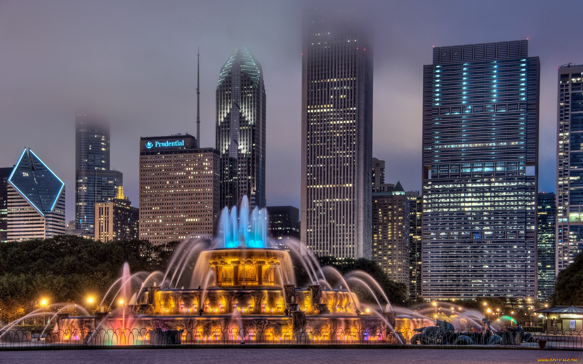 города, Чикаго, сша