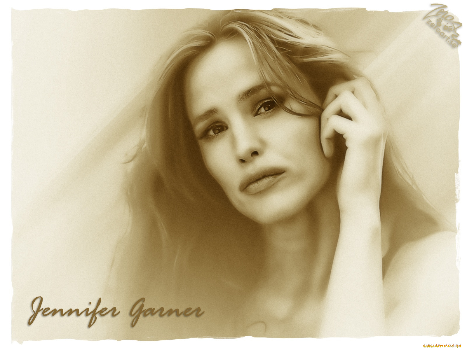 jennifer, garner, рисованные, люди