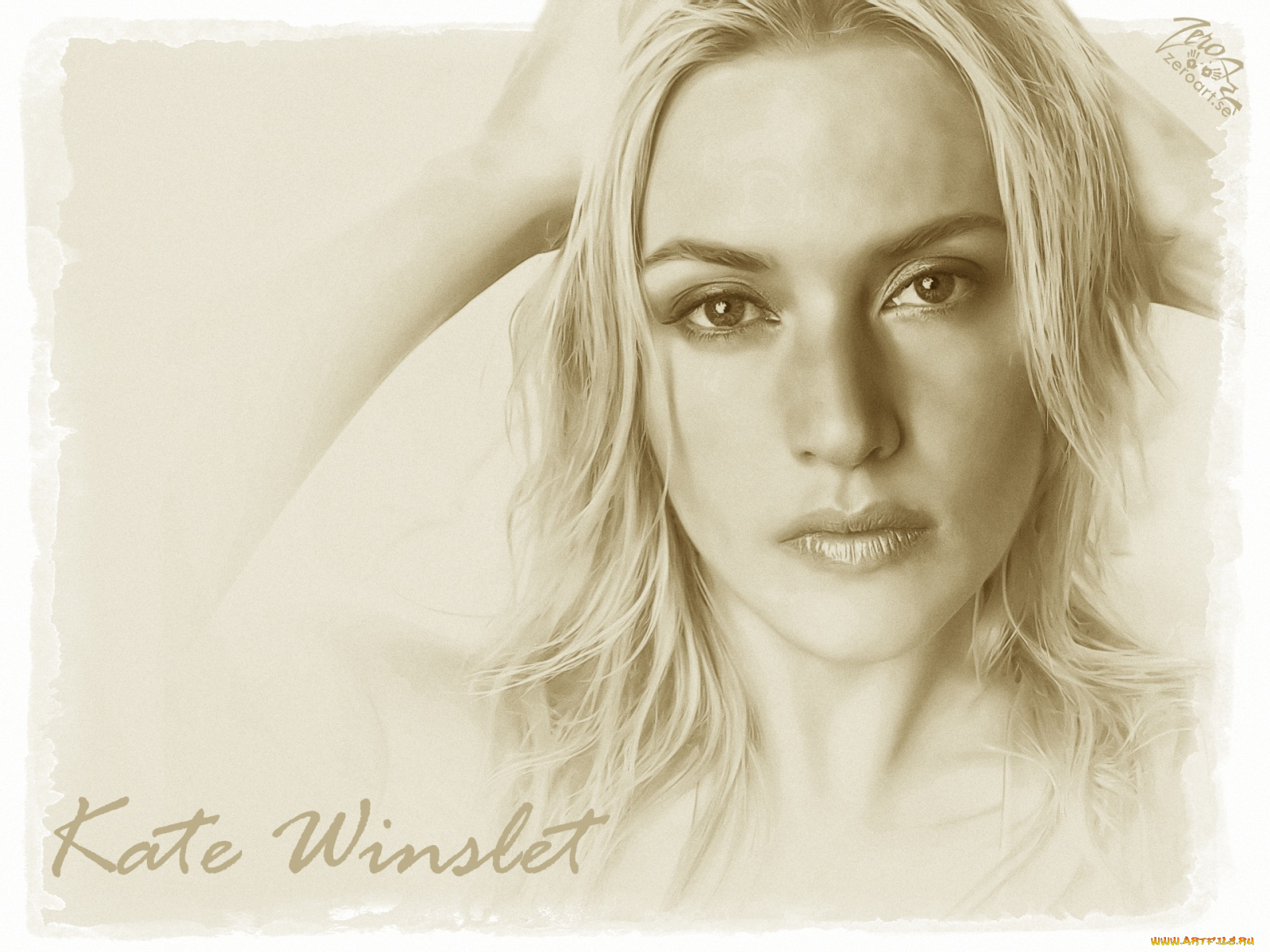 kate, winslet, рисованные, люди