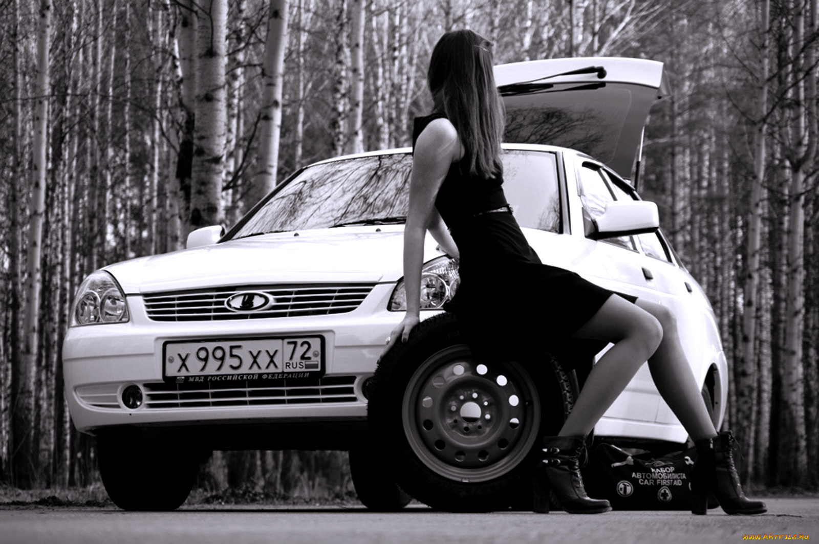 автомобили, авто, девушками, девушки, и