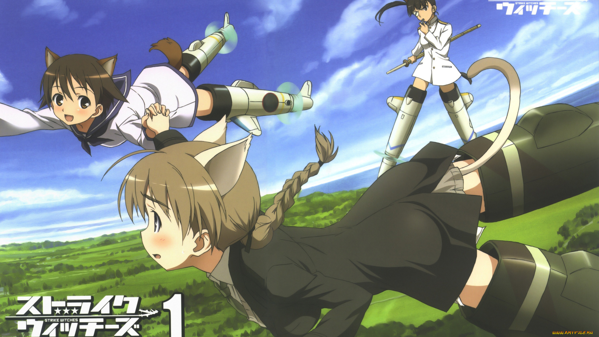аниме, strike, witches