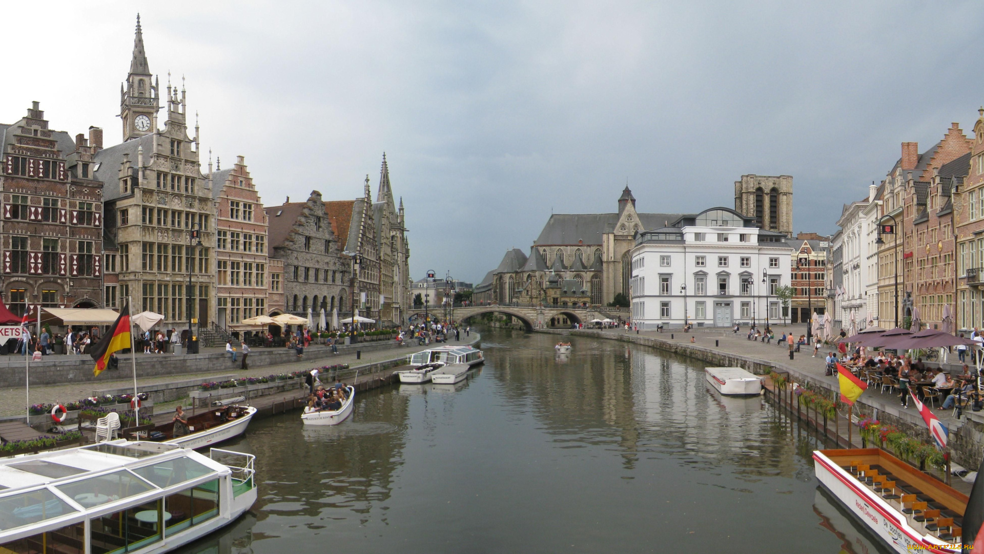 ghent, belgium, города, улицы, площади, набережные