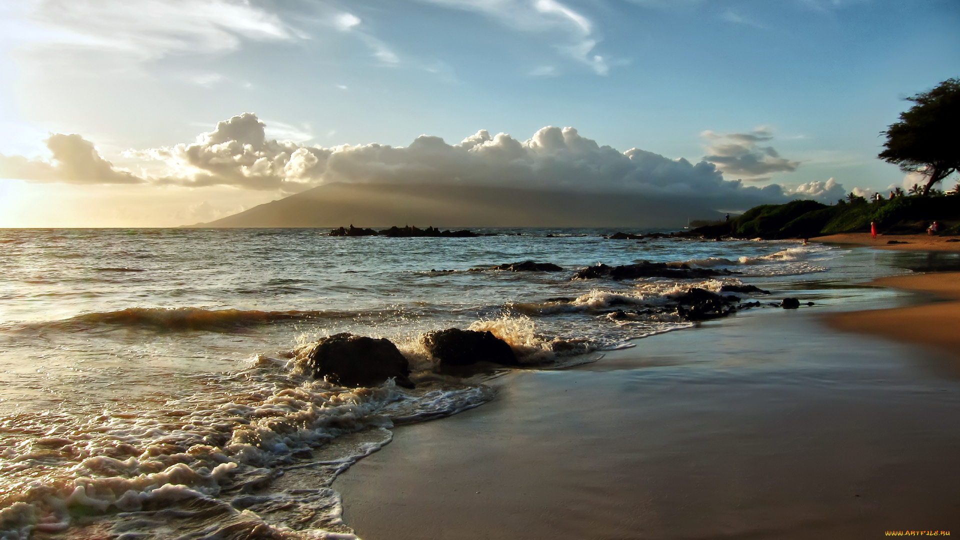 природа, побережье, море, пляж