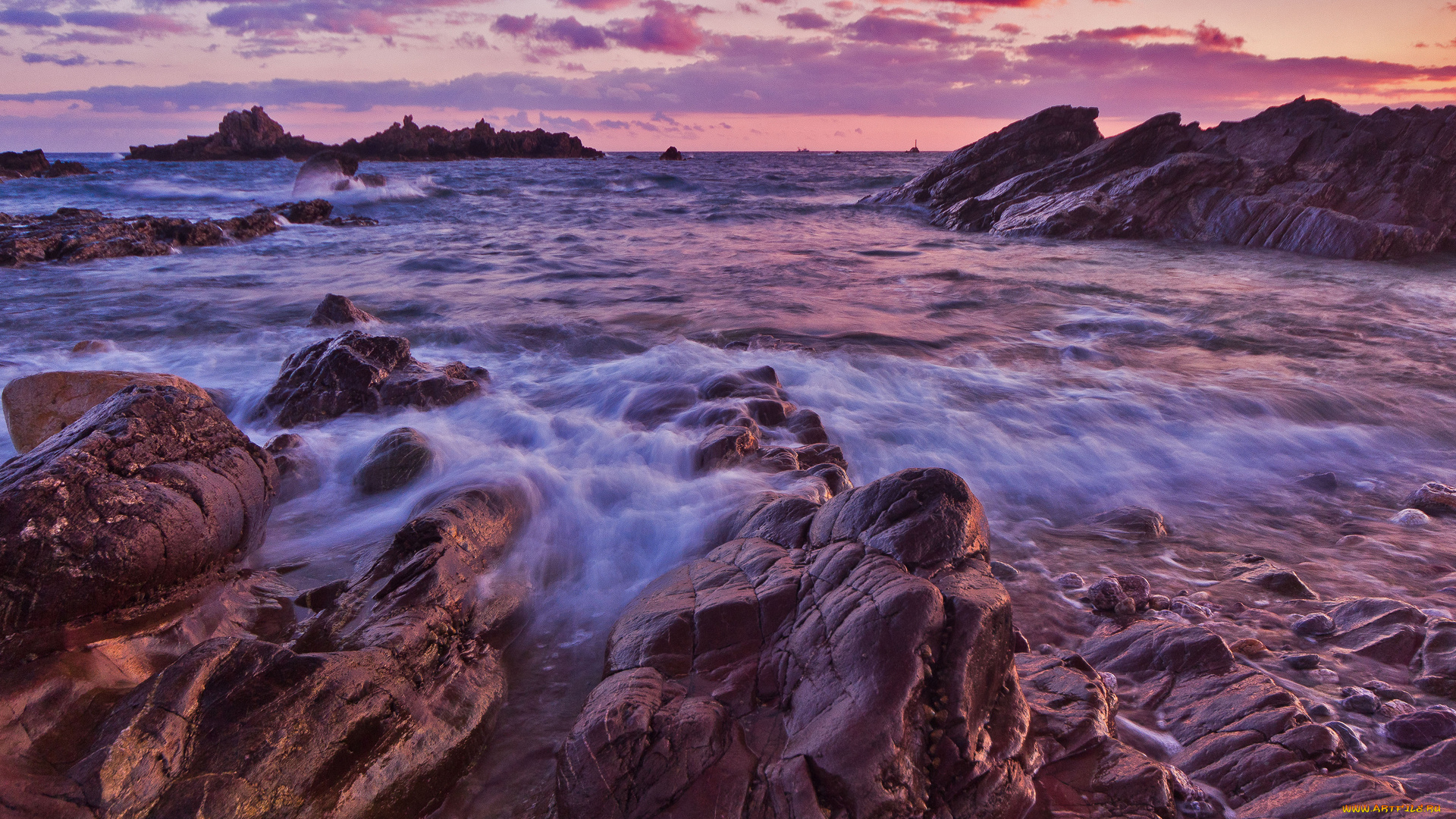 природа, побережье, скалы, камни, море