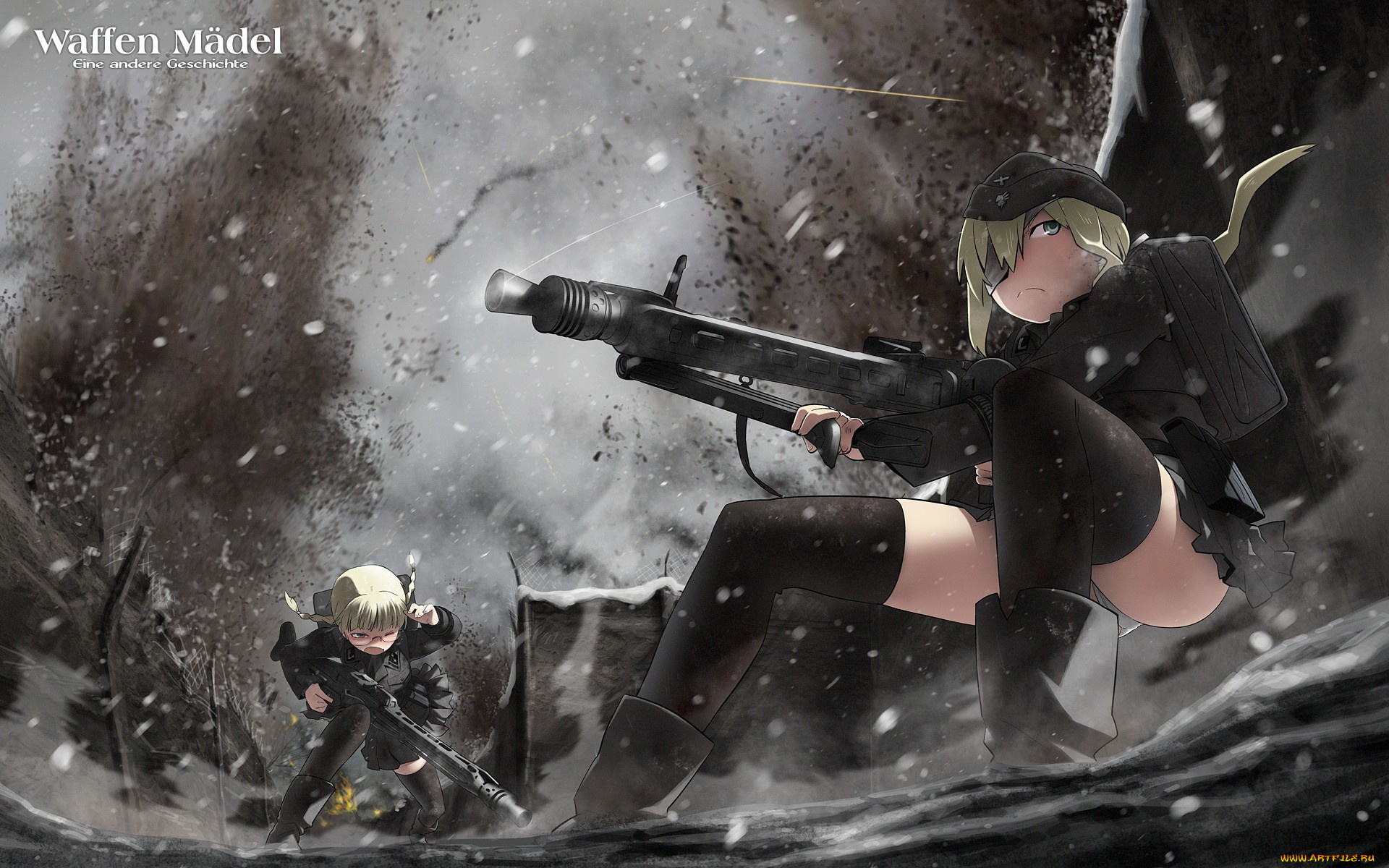 аниме, strike, witches