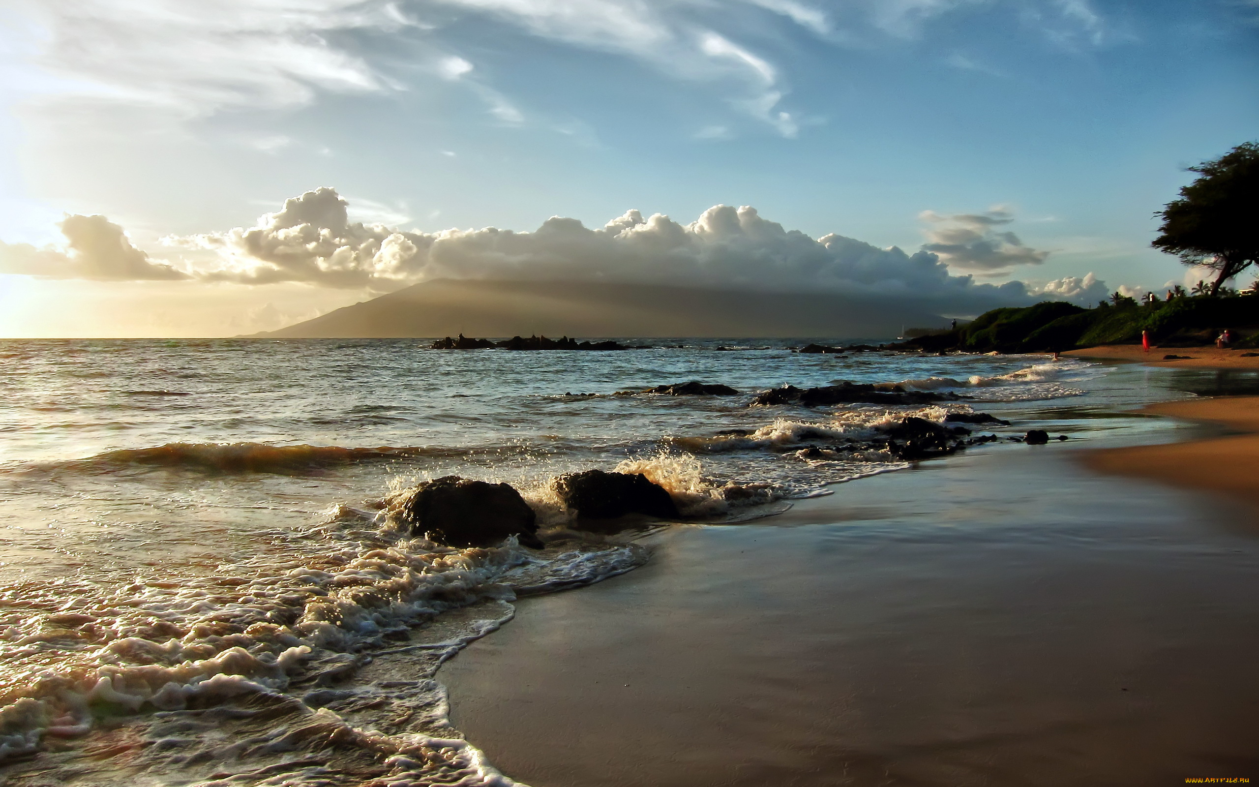 природа, побережье, море, пляж