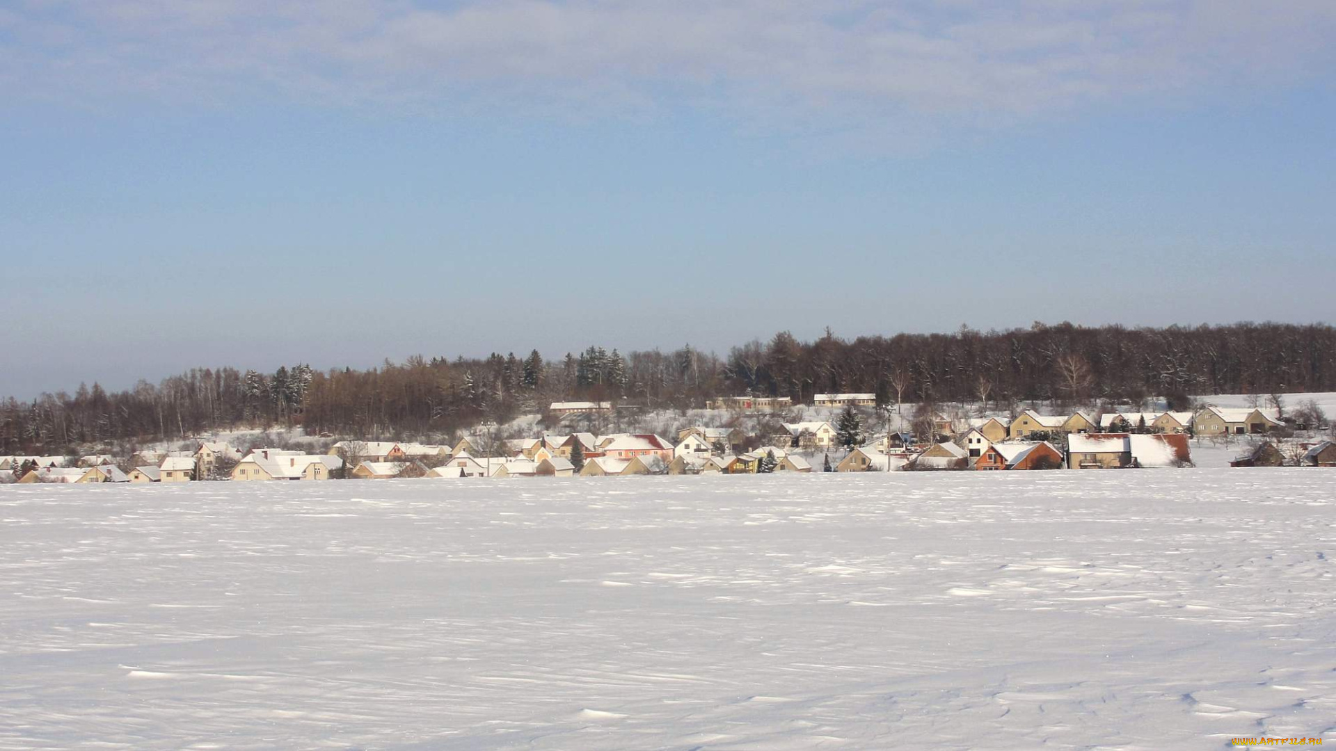 города, пейзажи, снег, дома