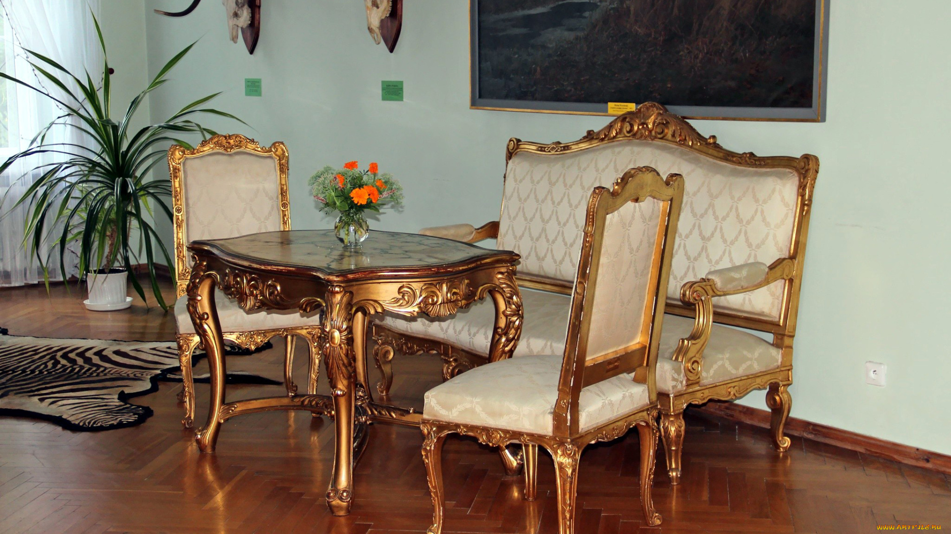 интерьер, мебель, кресла, диван, столик