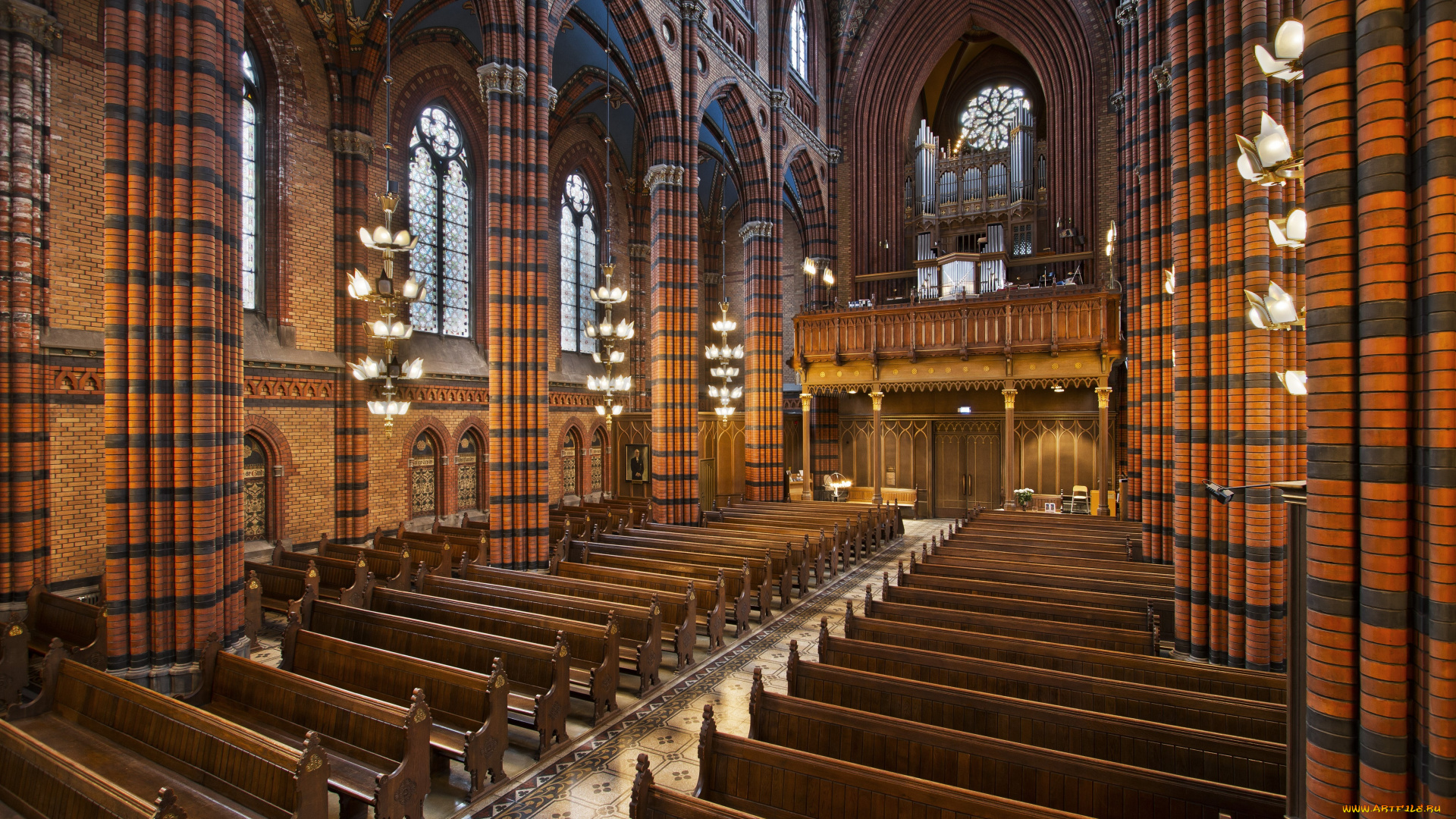 интерьер, убранство, роспись, храма, стокгольм, церковь, святого, иоанна