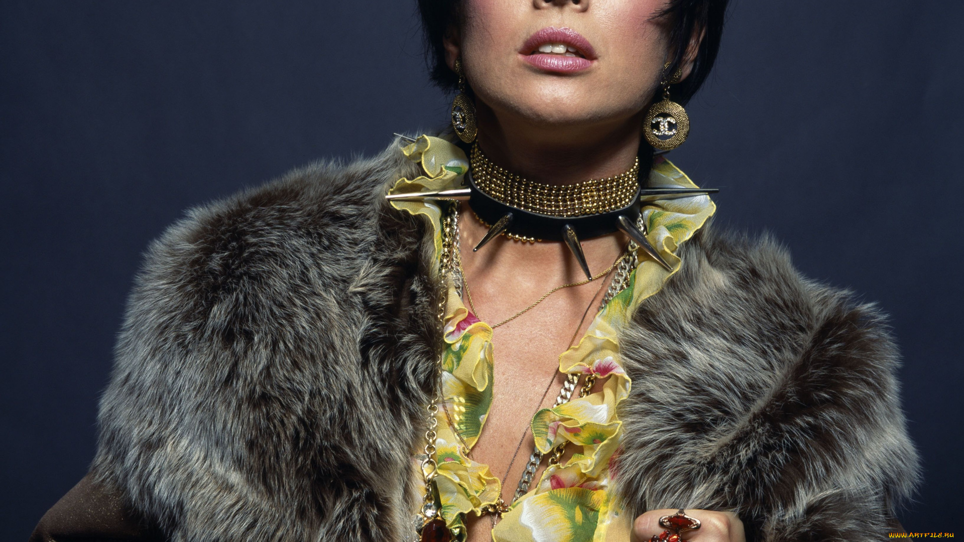 музыка, жанна, фриске, мех, кольца, кулоны, перстни, цепи, шипы, ошейник