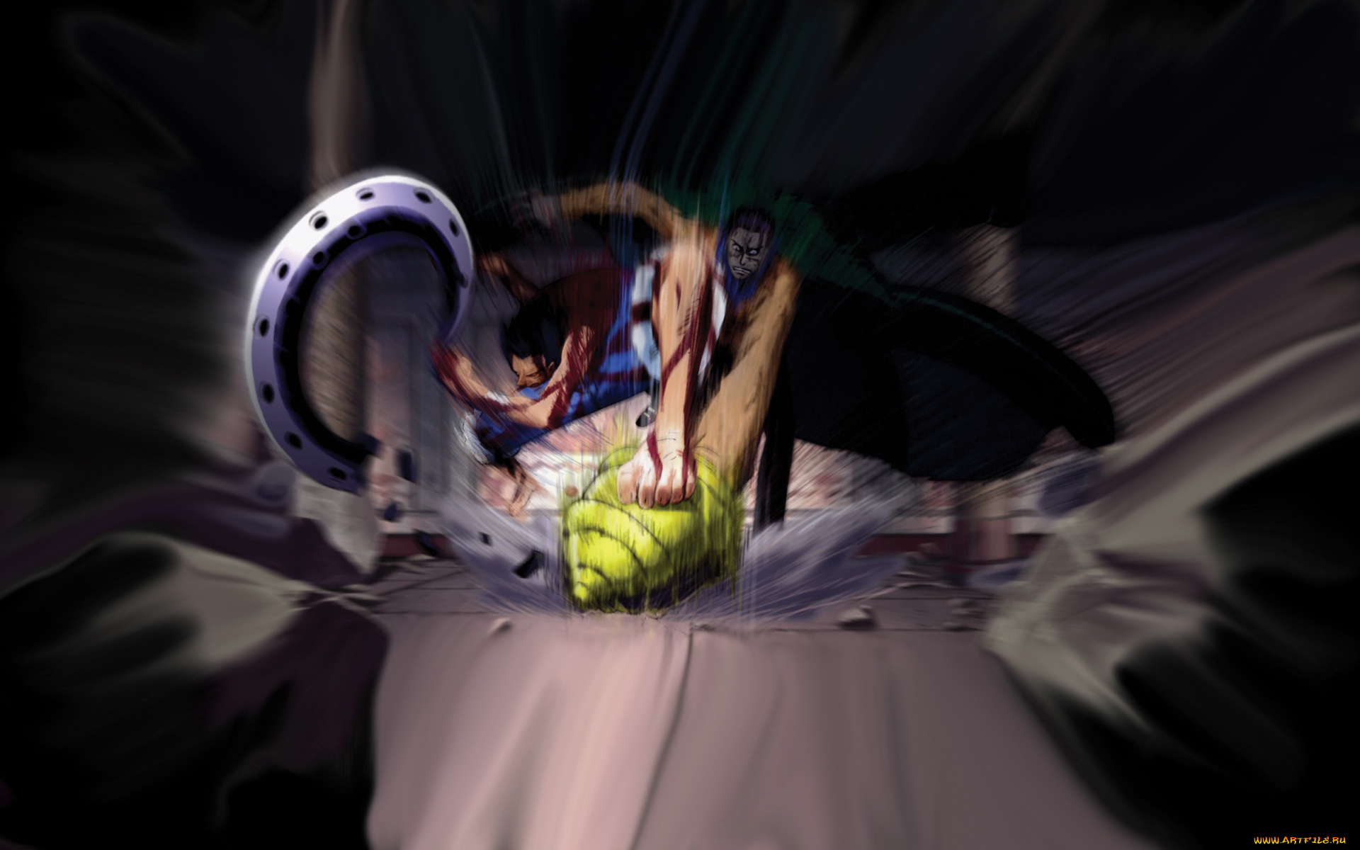 аниме, one, piece, shichibukai, sir, crocodile, monkey, d, luffy