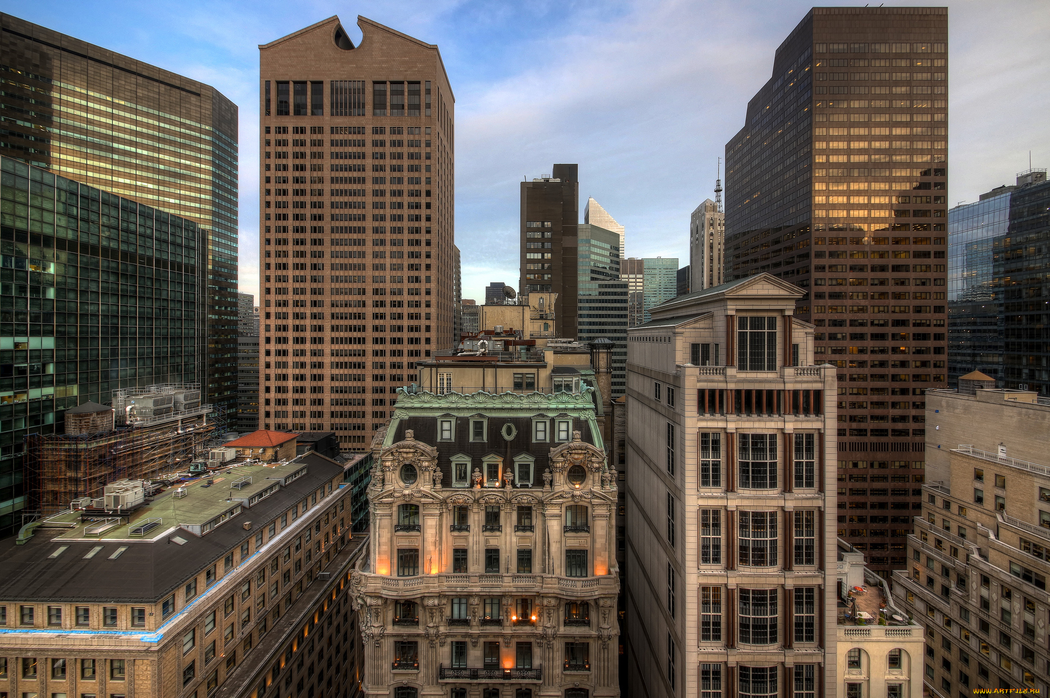 города, нью, йорк, сша, здания