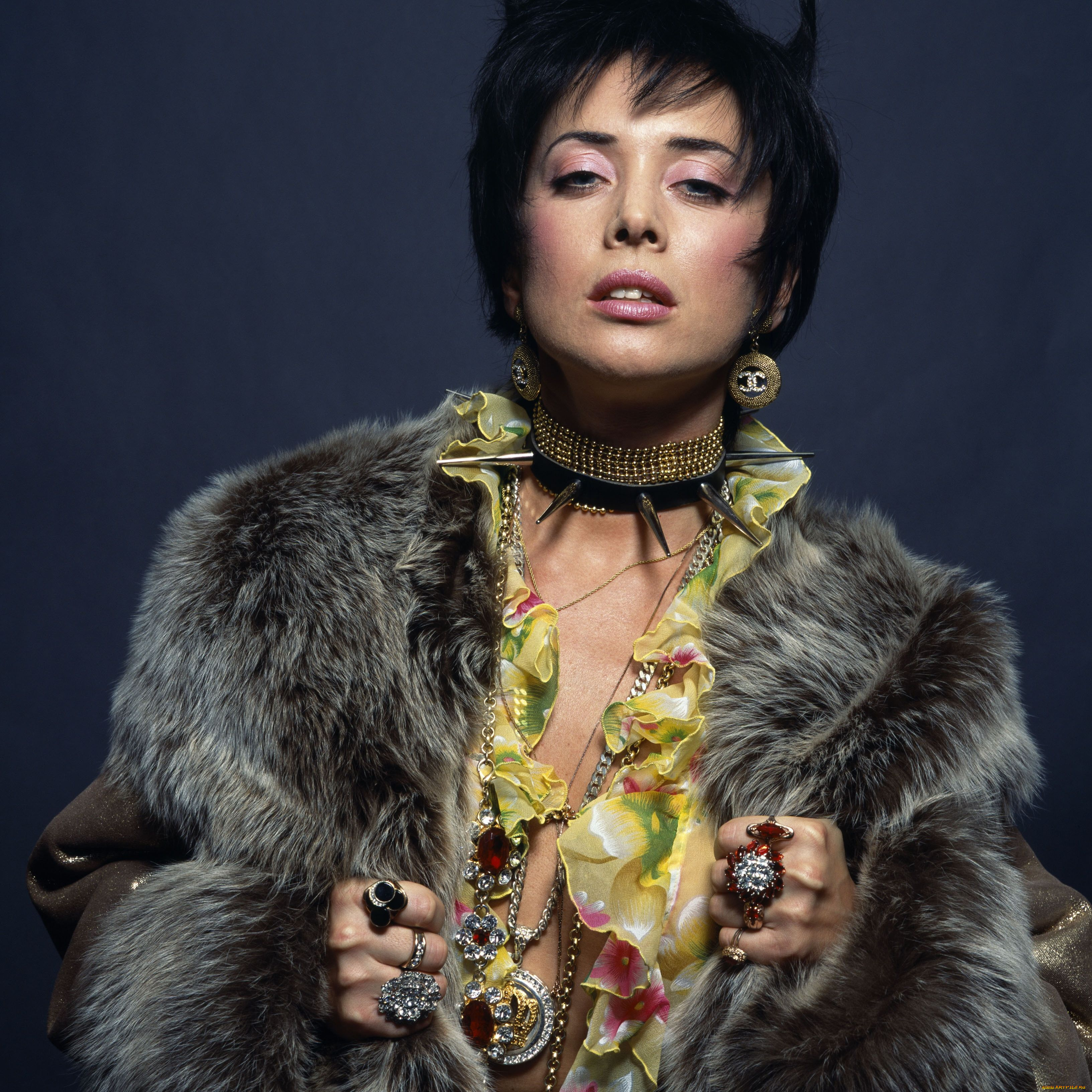 музыка, жанна, фриске, мех, кольца, кулоны, перстни, цепи, шипы, ошейник