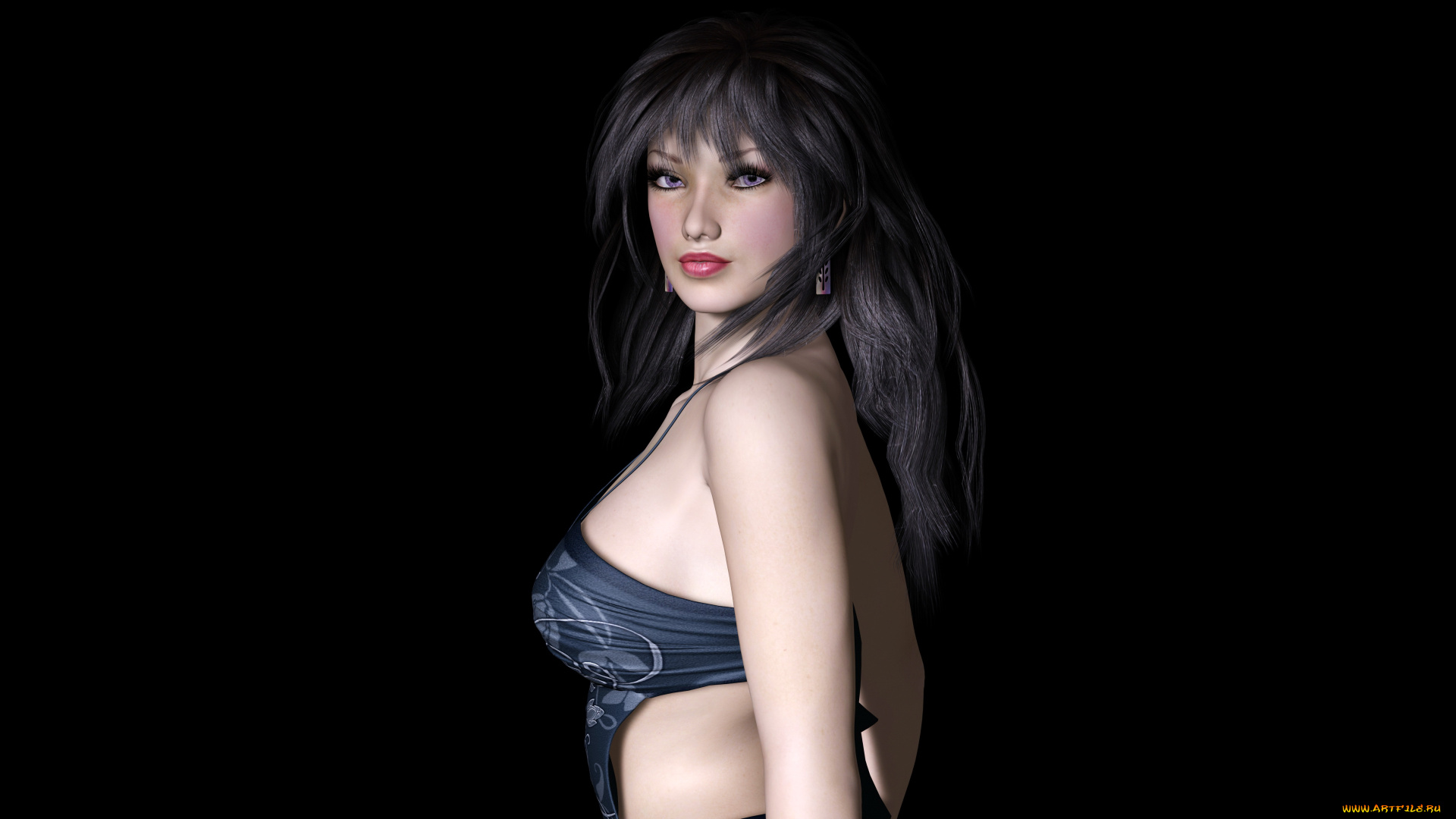 3д, графика, people, , люди, взгляд, девушка