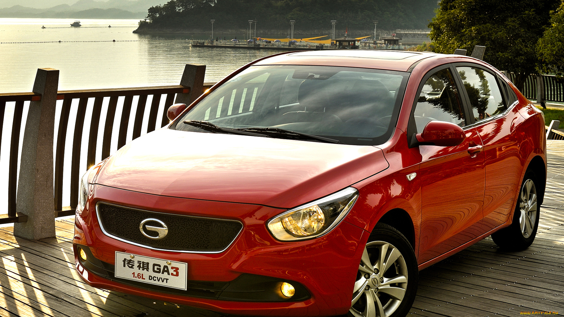 автомобили, gac, trumpchi, ga3, 2013, красный