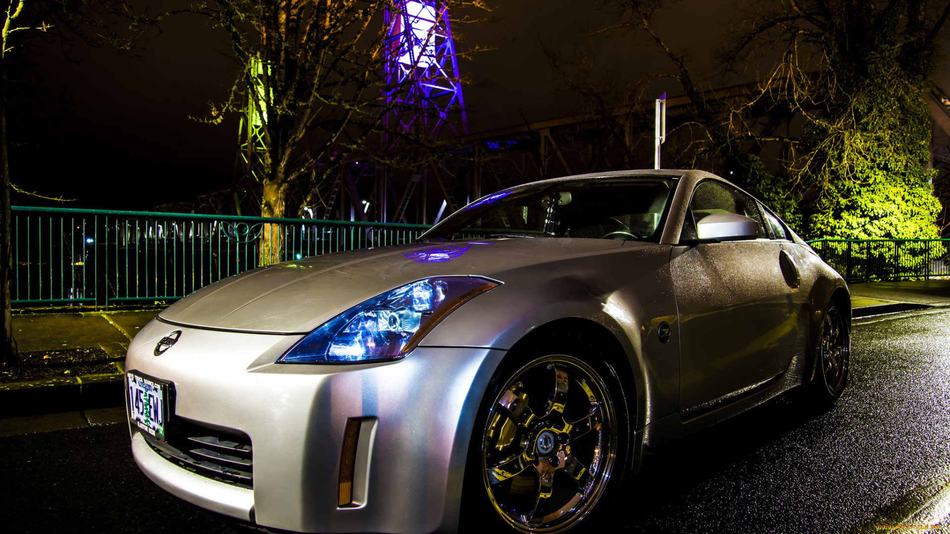 автомобили, nissan, datsun, авто, улица, ночь