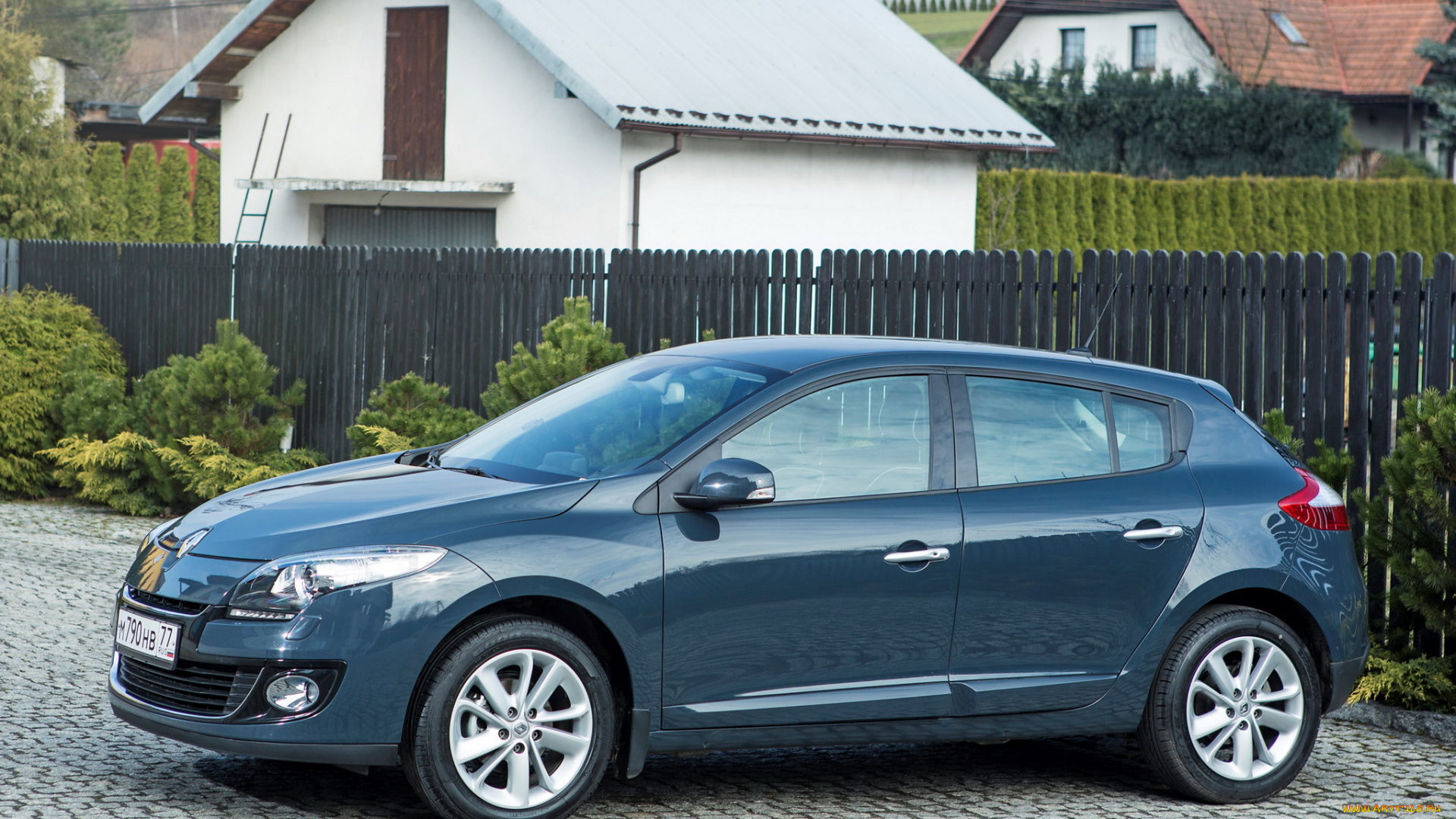 автомобили, renault, синий, 2012г, mеgane