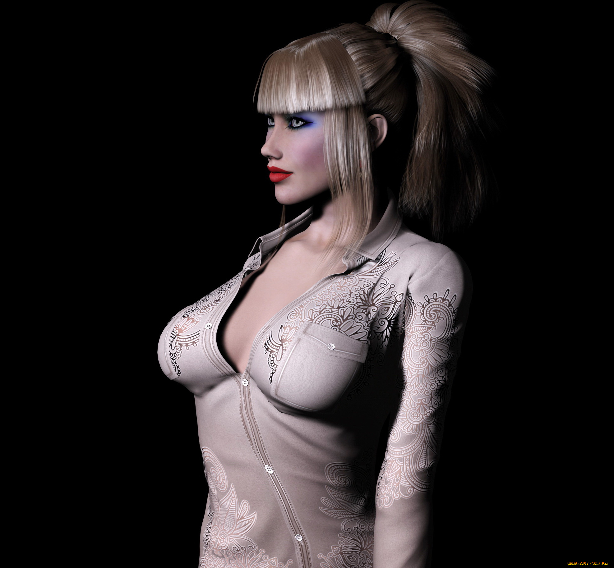 3д, графика, people, , люди, взгляд, девушка, фон