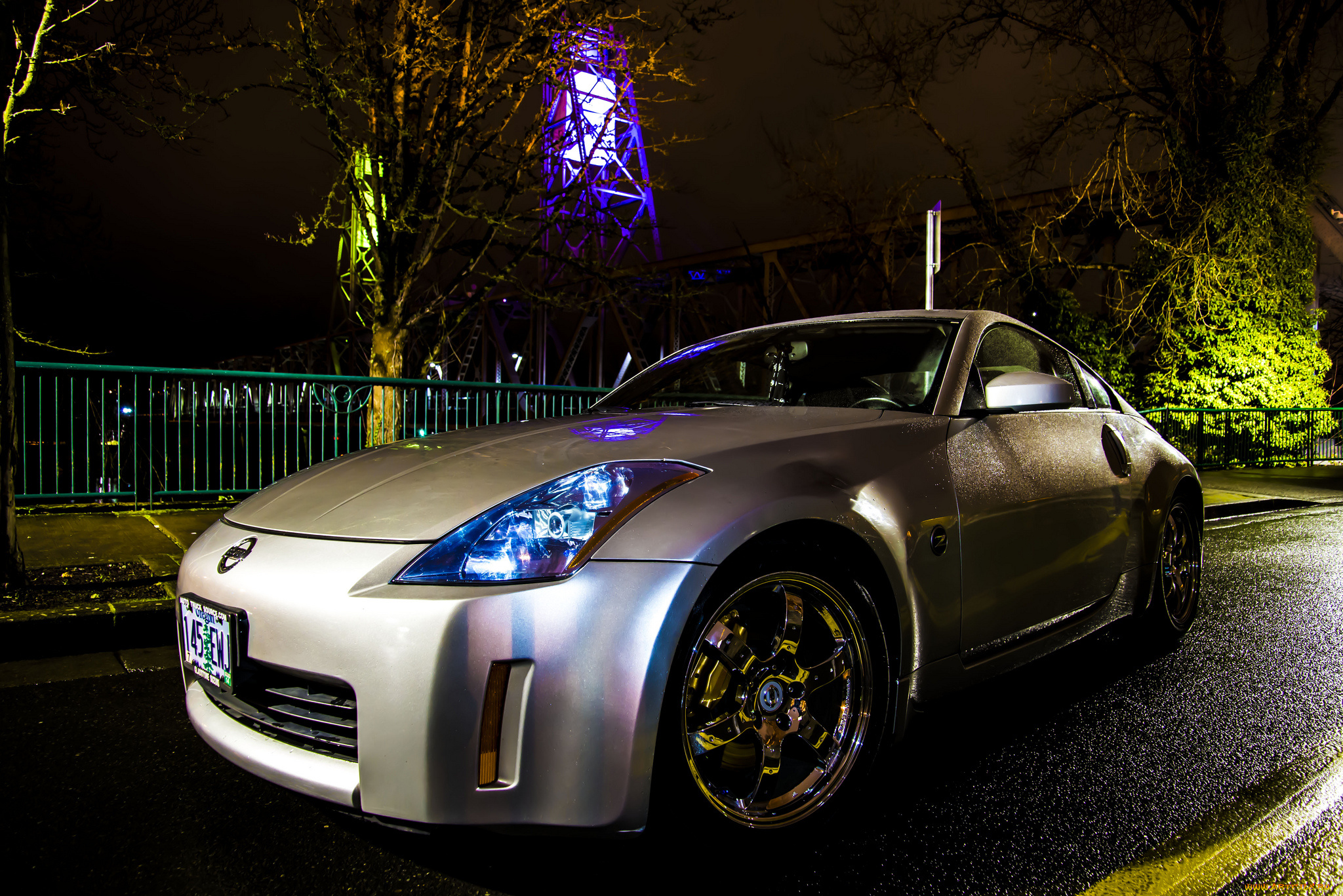 автомобили, nissan, datsun, авто, улица, ночь