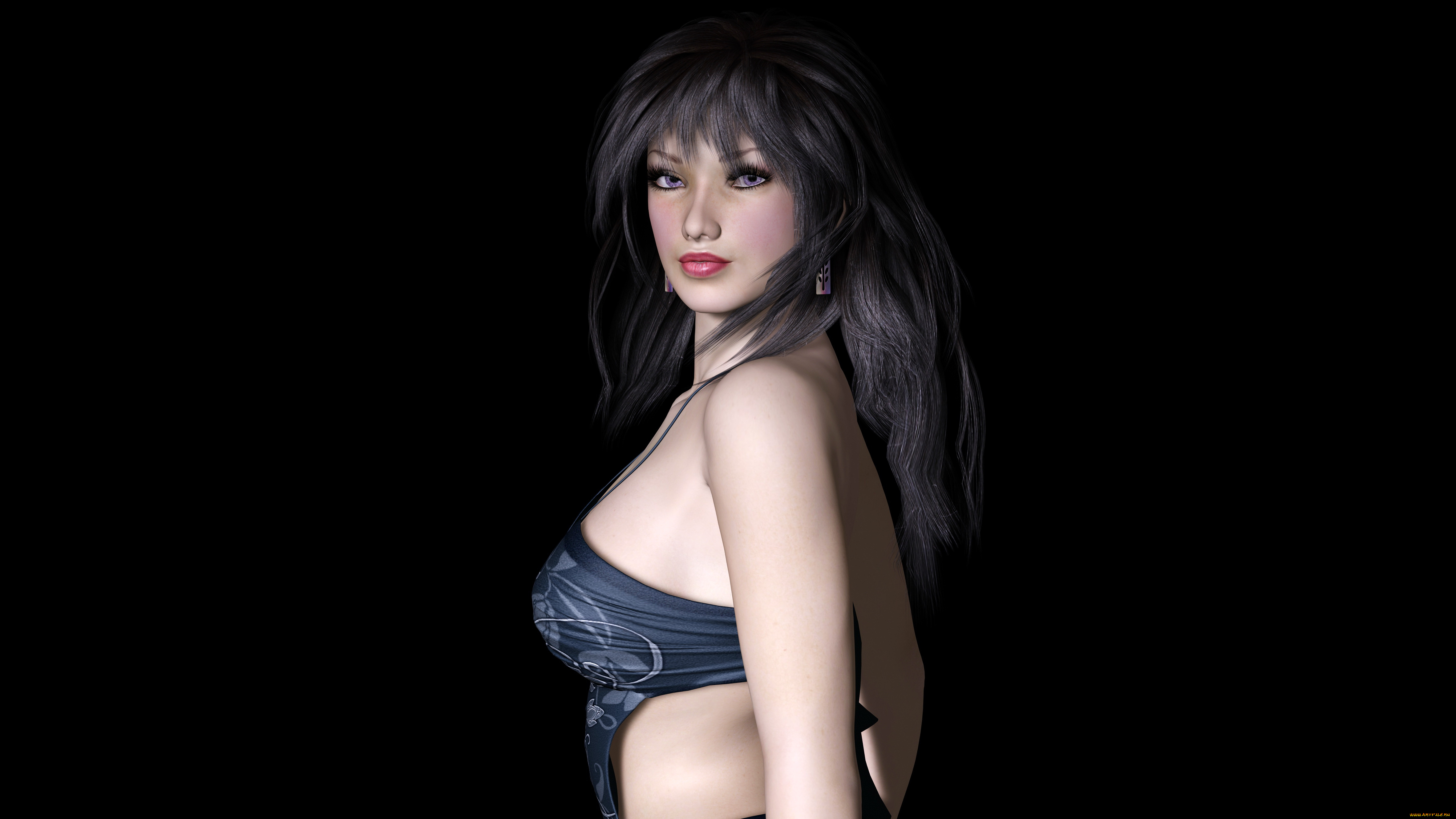 3д, графика, people, , люди, взгляд, девушка