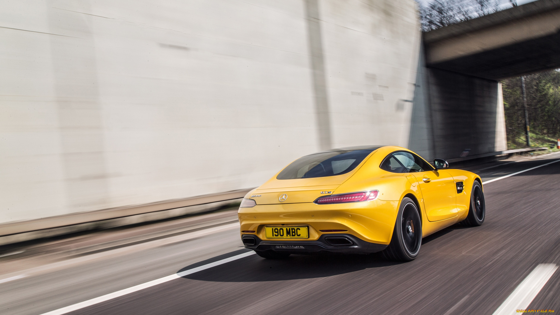 автомобили, mercedes-benz, gt, s, mercedes-amg, uk-spec, c190, 2015г, желтый