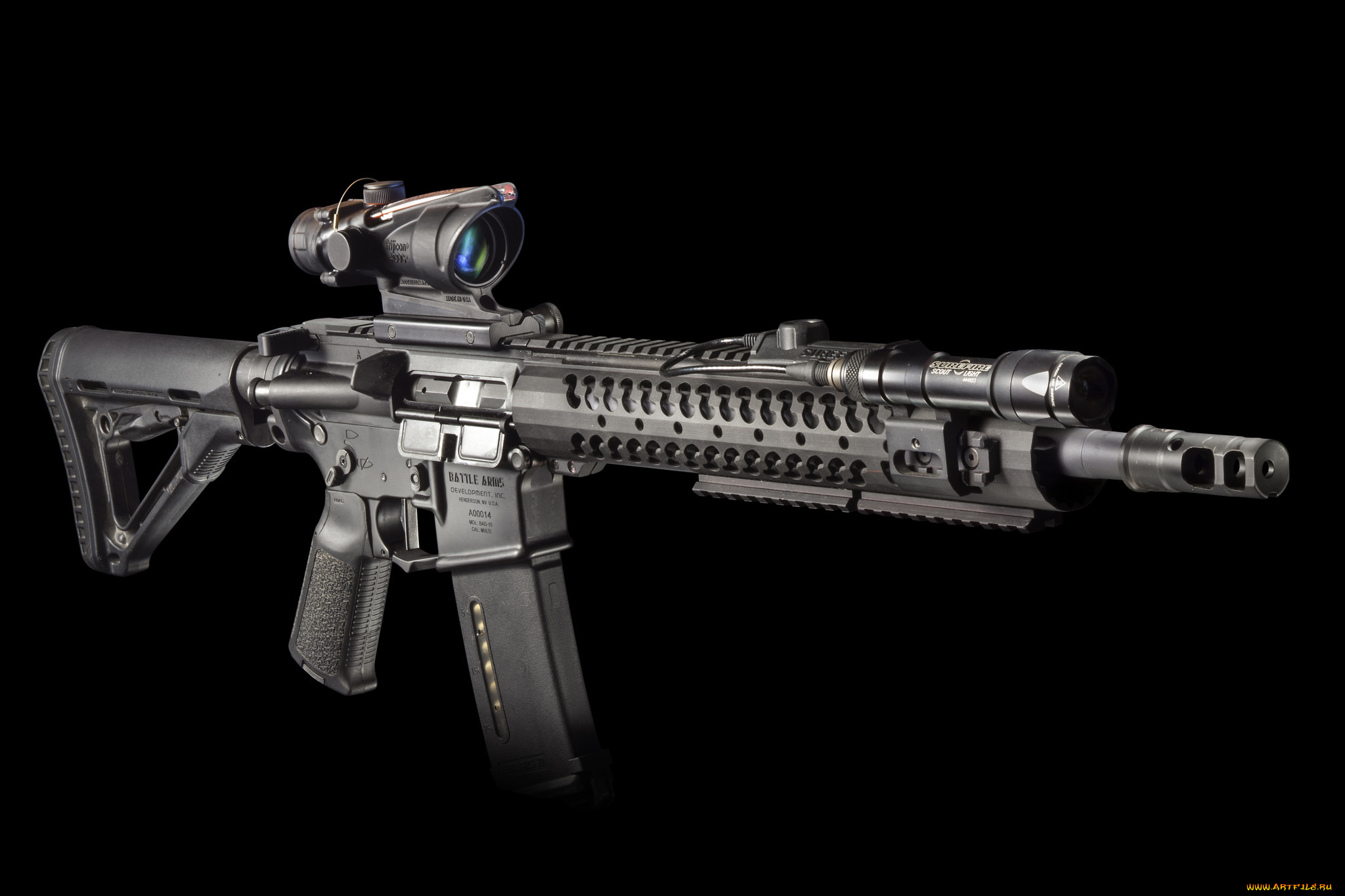 оружие, автоматы, фонарик, карабин, штурмовая, винтовка, m4