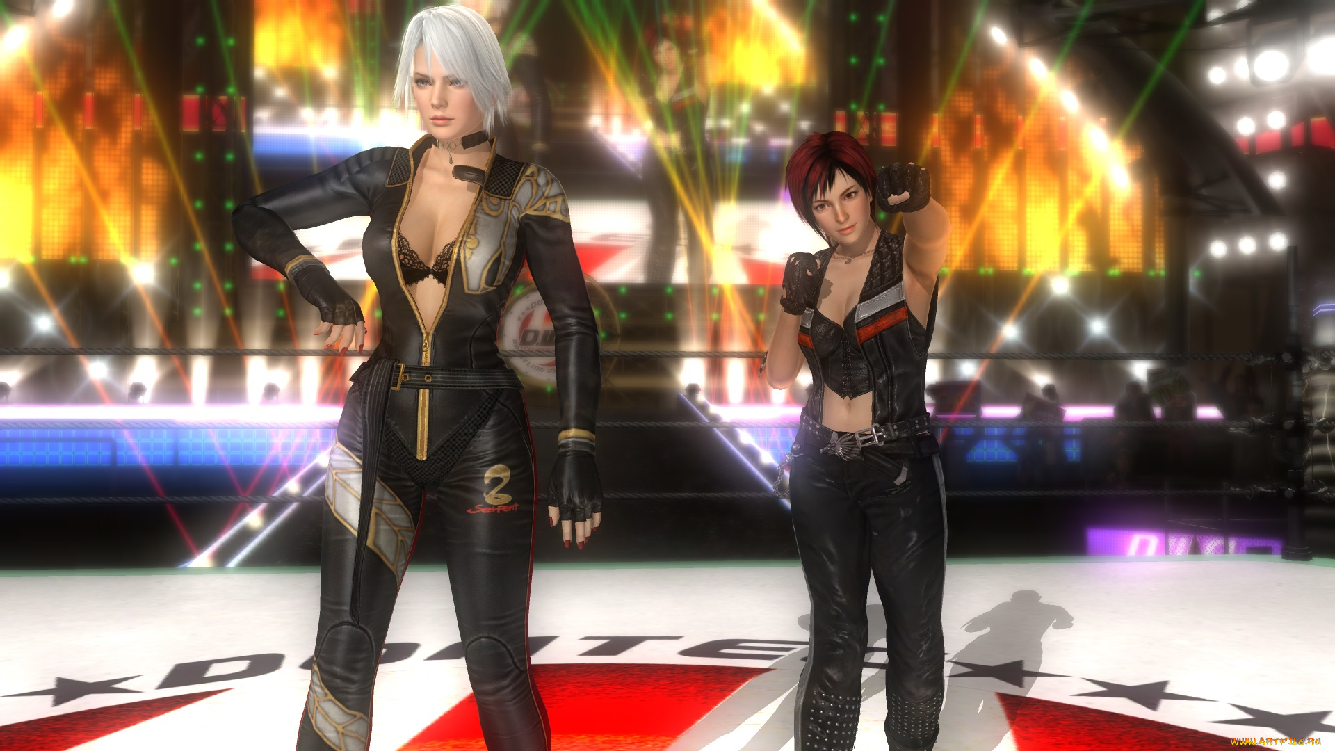 3д, графика, аниме, , anime, взгляд, поза, девушки, фон, dead, or, alive, 5