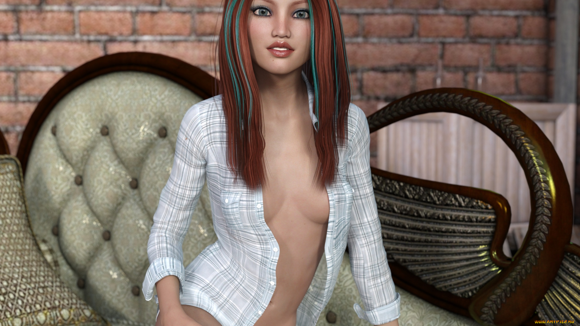 3д, графика, люди, , people, девушка, фон, взгляд