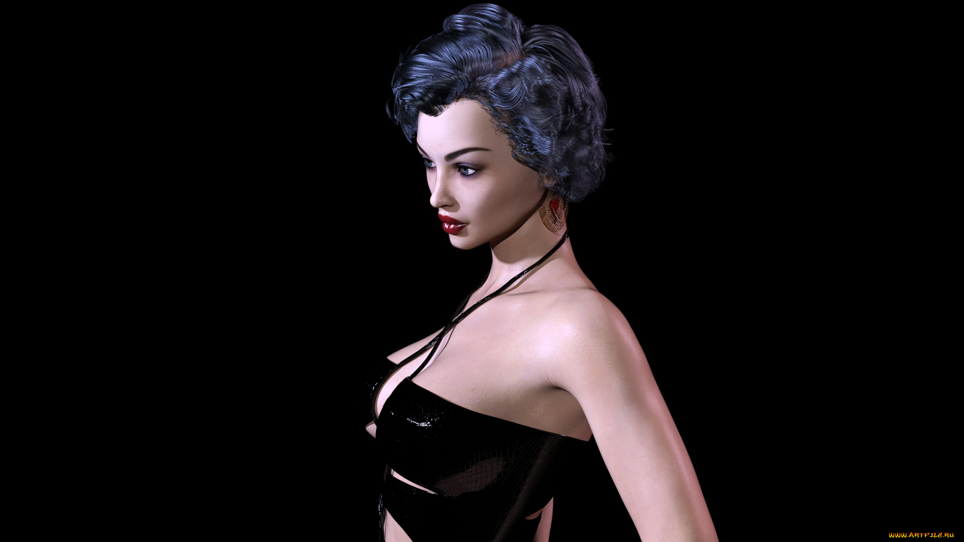 3д, графика, люди, , people, фон, взгляд, девушка