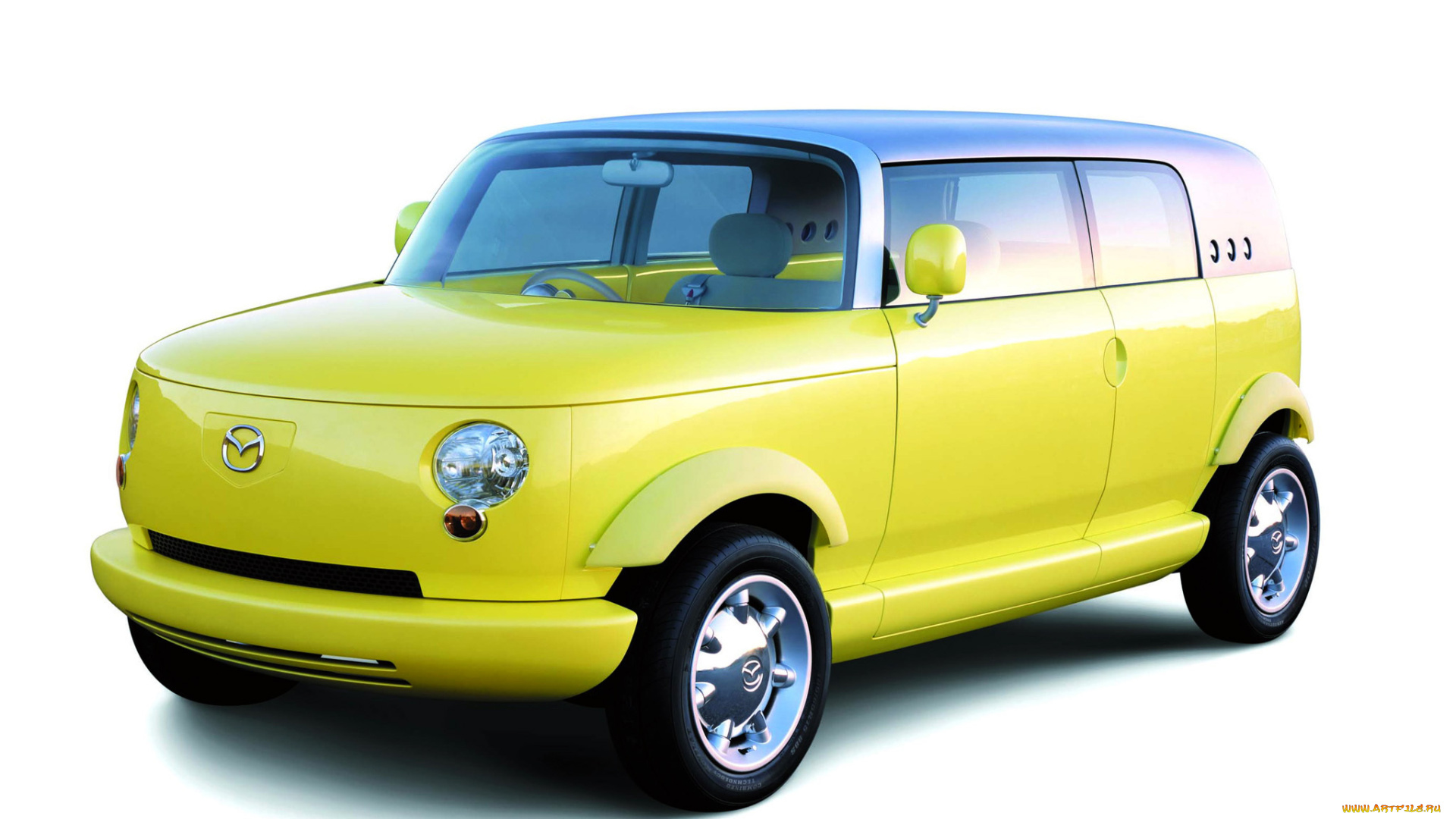 mazda, secret, hideout, concept, 2001, автомобили, mazda, secret, hideout, concept, 2001, жёлтая