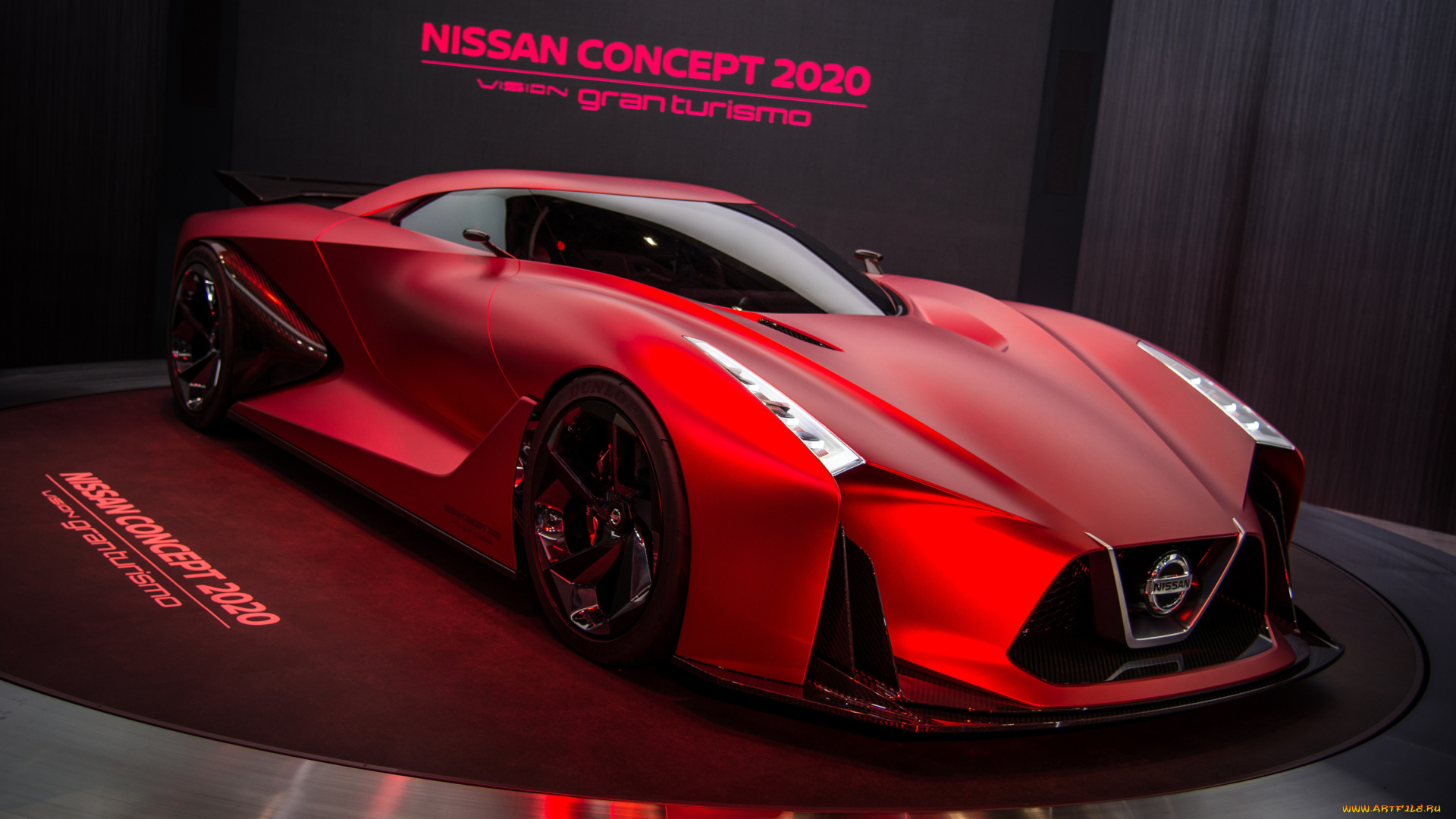 nissan, vision, gran, turismo, concept, 2020, автомобили, выставки, и, уличные, фото, nissan, vision, gran, turismo, concept, 2020, красный, автосалон, выставка