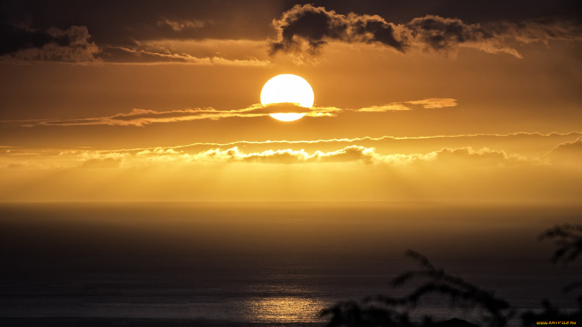 природа, восходы, закаты, sun, солнце, закат, облака, небо, свет, море