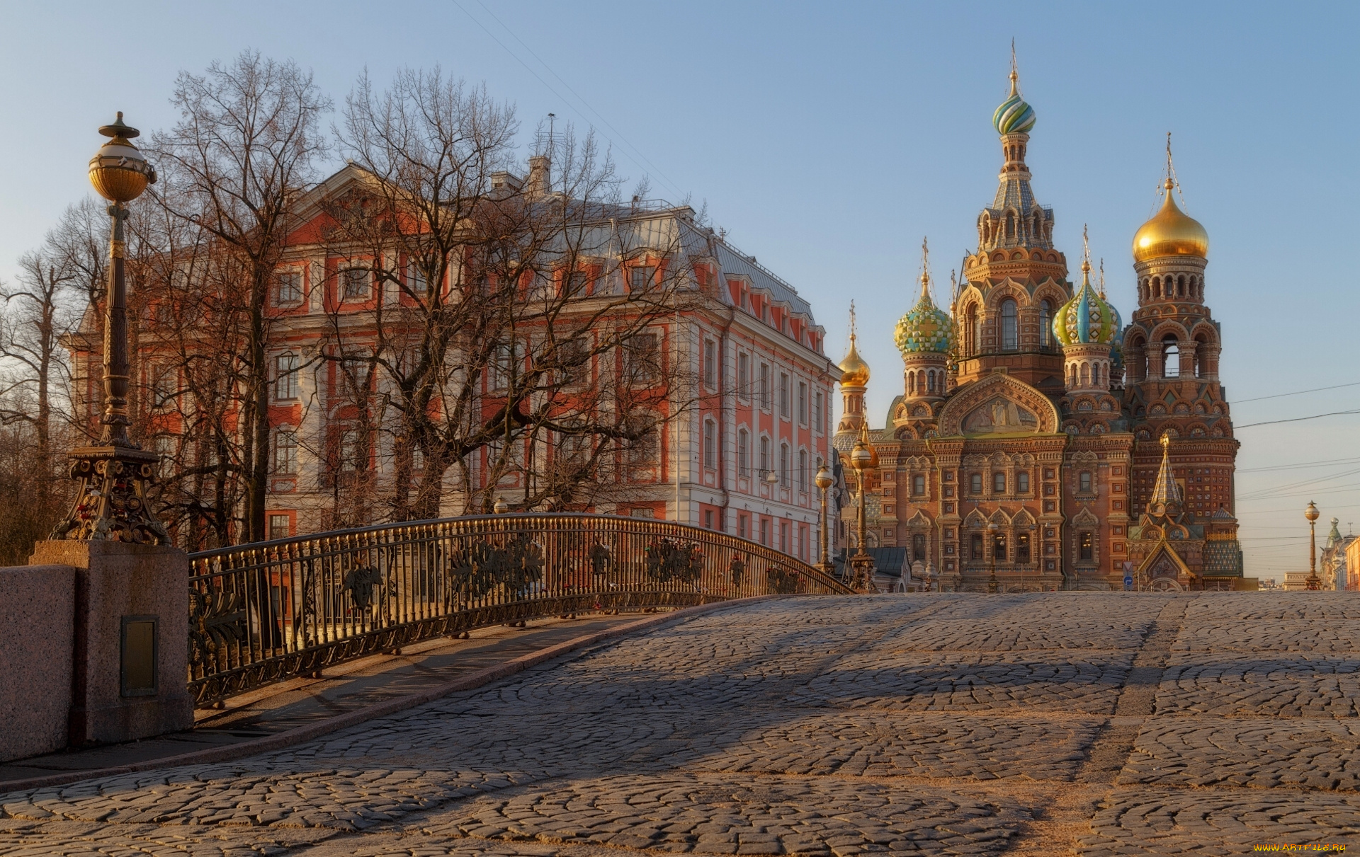 города, санкт-петербург, , петергоф, , россия, мало-конюшенный, мост, здание, храм, спаса-на-крови, мостовая