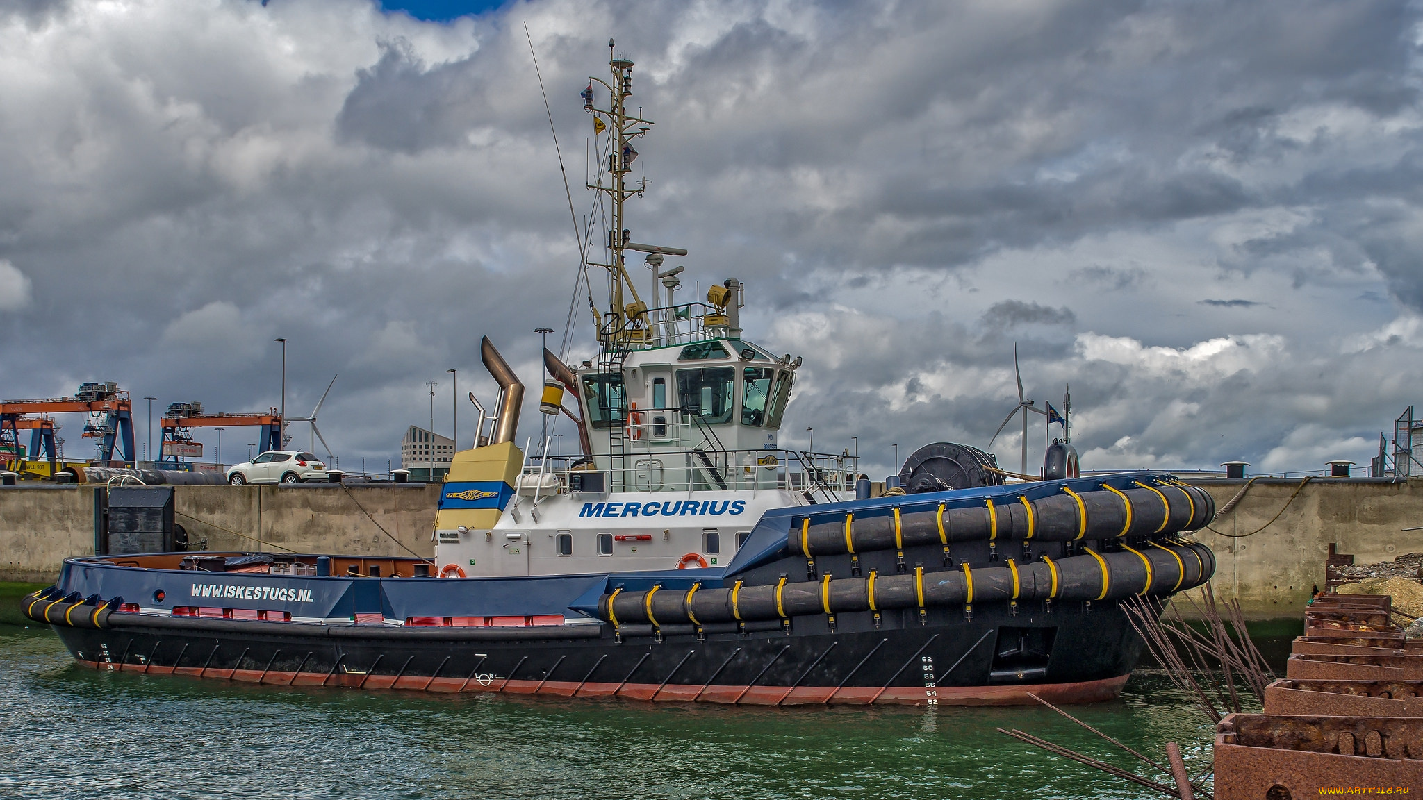 корабли, баркасы, , , буксиры, порт