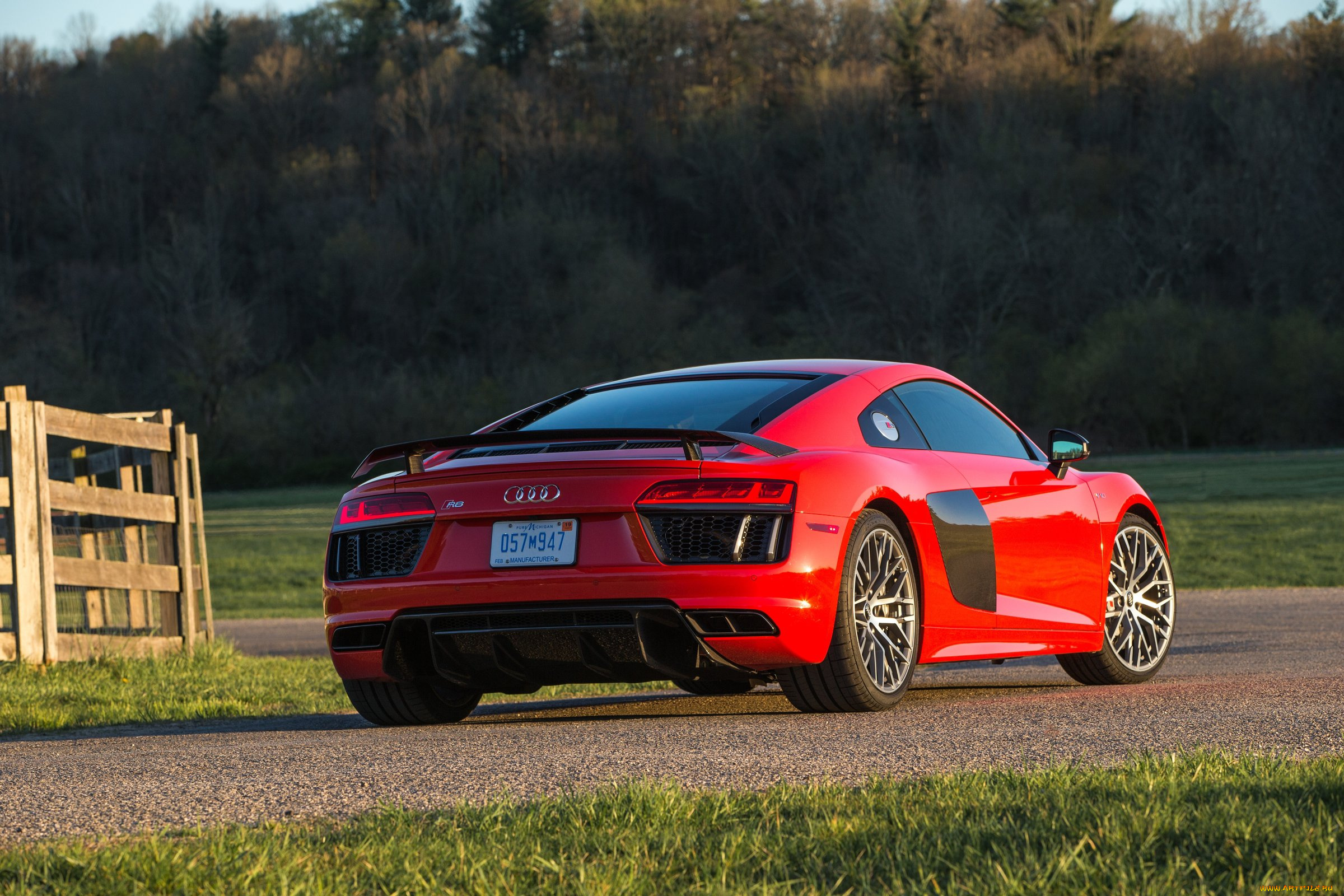 автомобили, audi, 2017г, красный, us-spec, r8, v10, plus