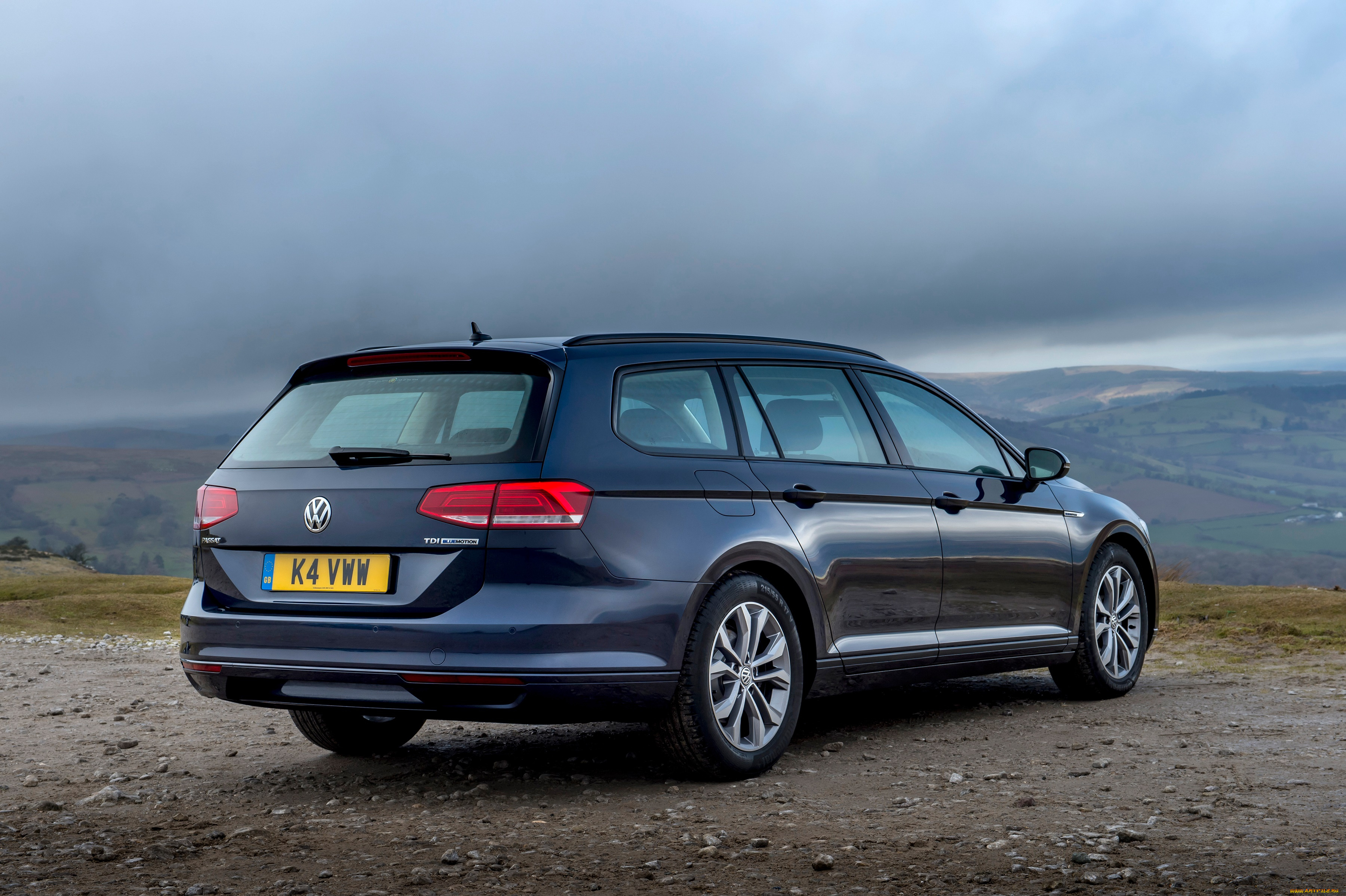 автомобили, volkswagen, passat, estate, bluemotion, b8, 2015г