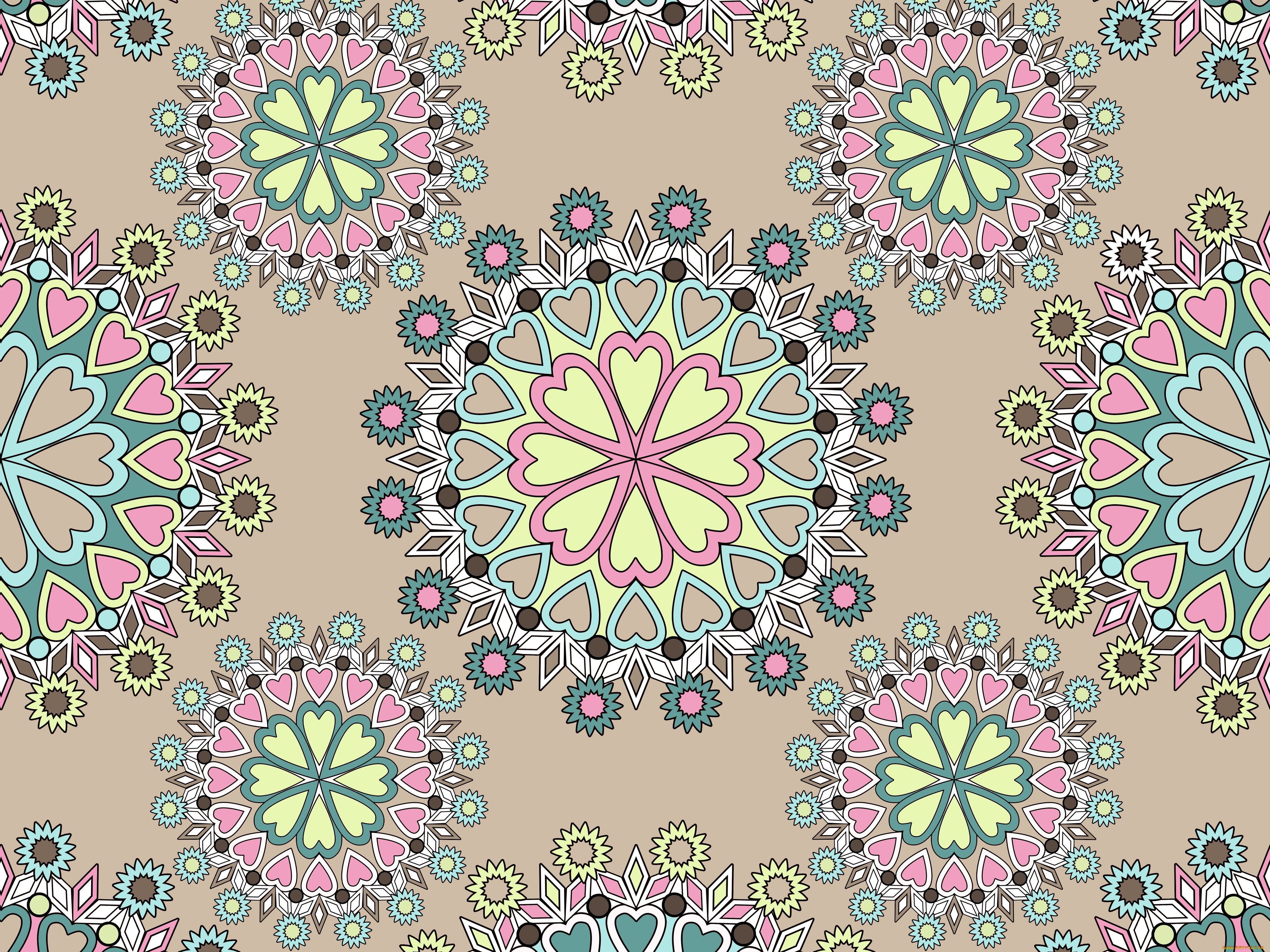 векторная, графика, графика, , graphics, узор, орнамент, кремовый, фон, текстура