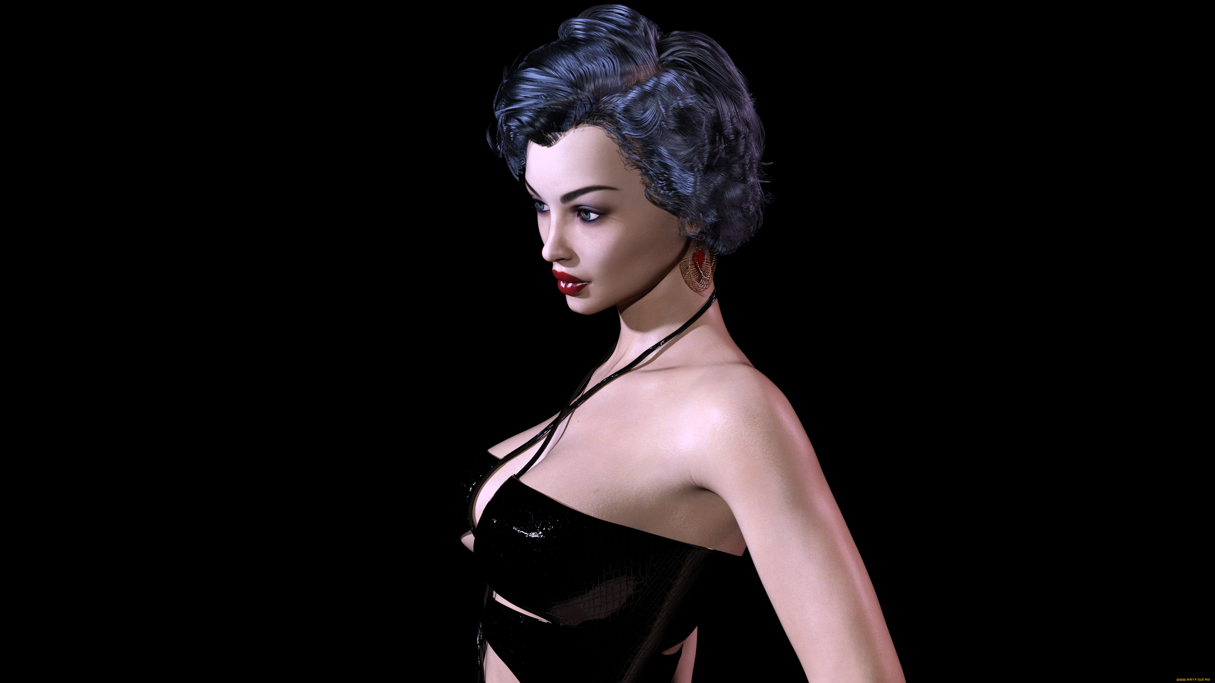 3д, графика, люди, , people, фон, взгляд, девушка